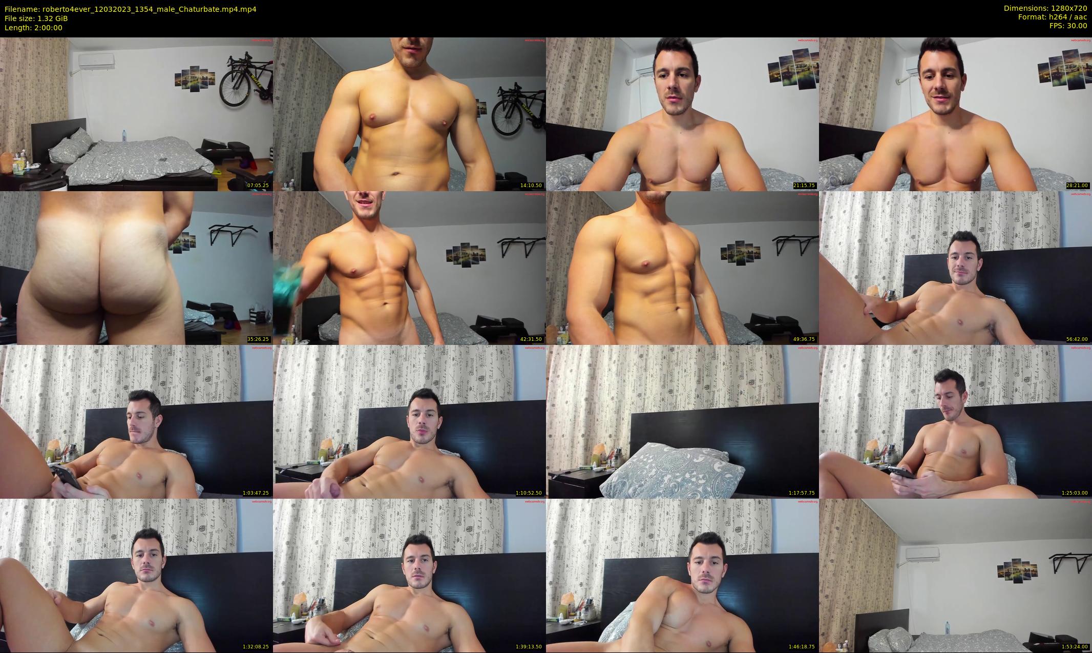 roberto4ever — 120 minute Chaturbate male cam show recording, 720p, Mar 12, 2023