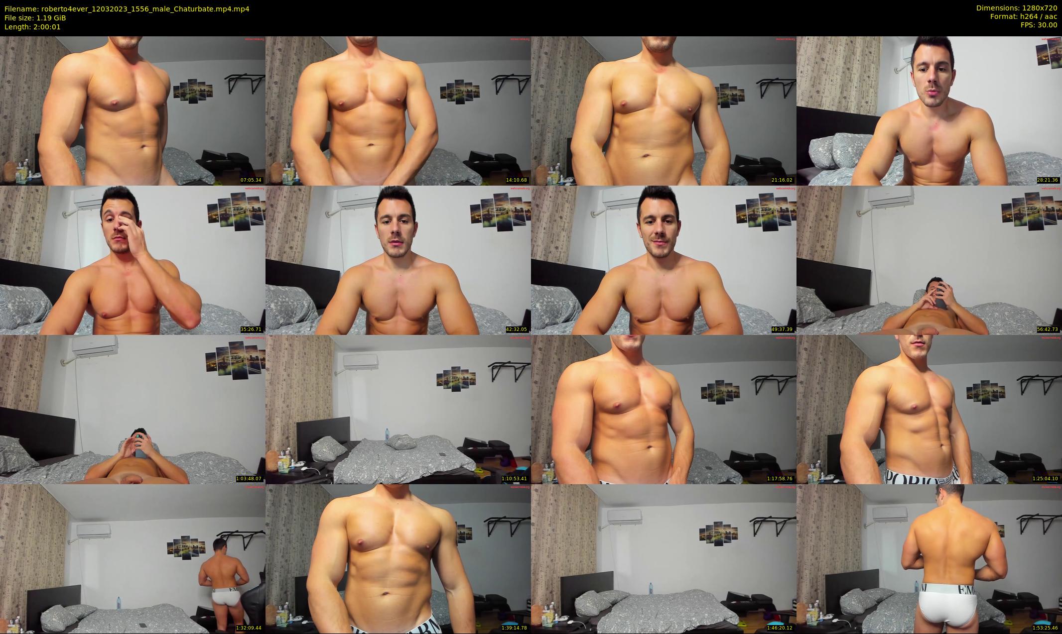 roberto4ever — 121 minute Chaturbate male cam show recording, 720p, Mar 12, 2023