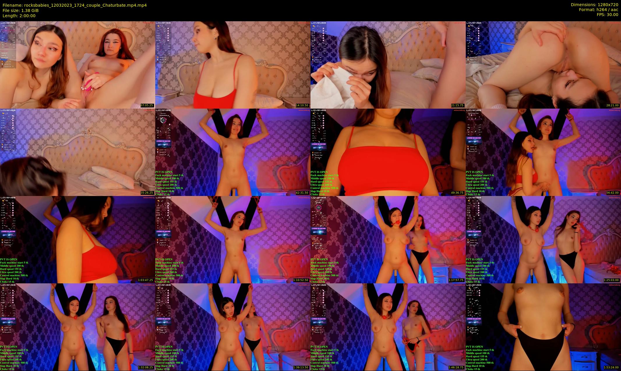 rocksbabies — 120 minute Chaturbate female cam show recording, 720p, Mar 12, 2023