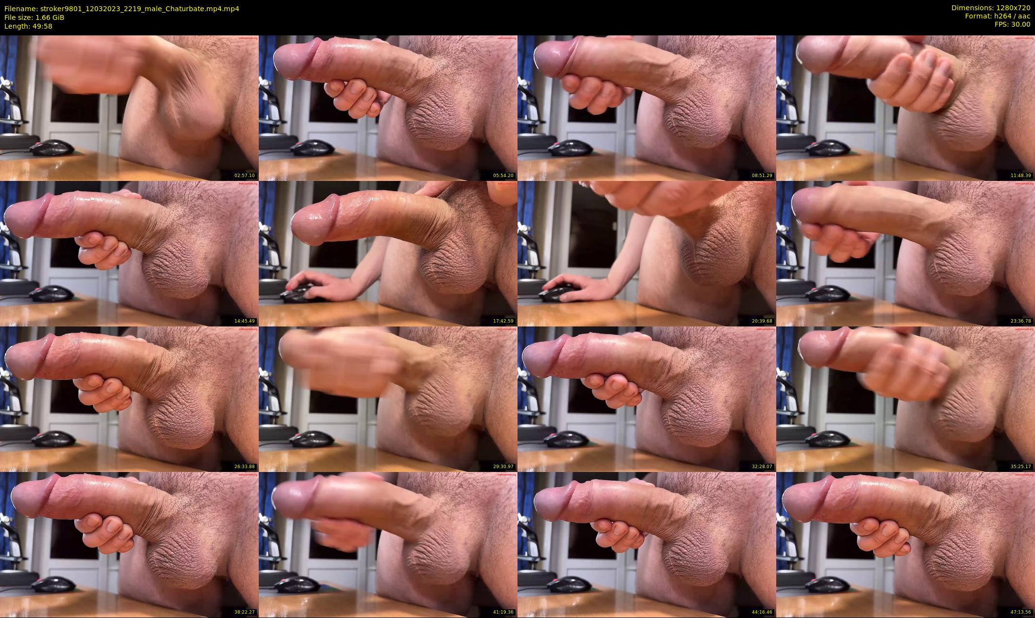 stroker9801 — 50 minute Chaturbate male cam show recording, 720p, Mar 12, 2023