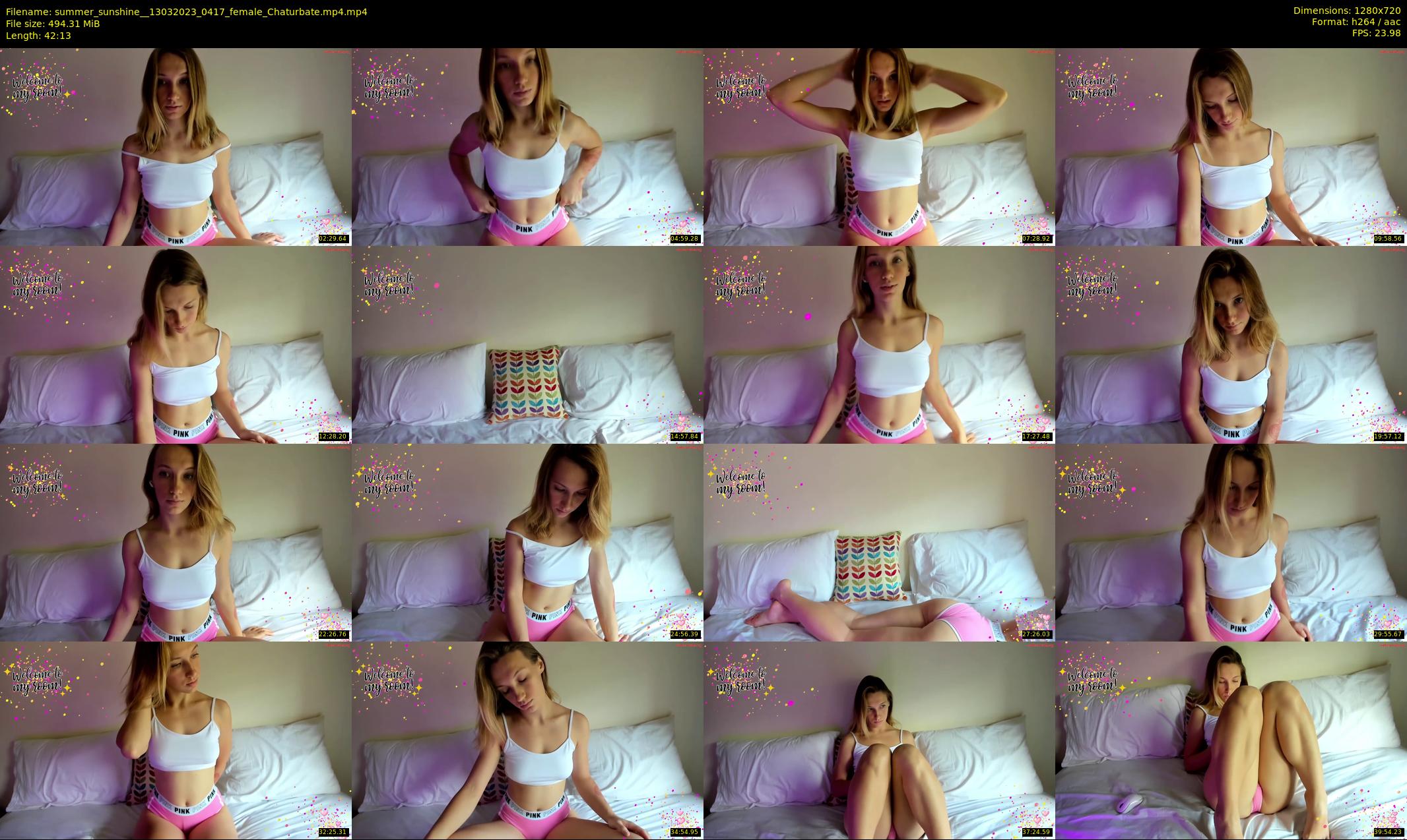 summer_sunshine_ — 43 minute Chaturbate female cam show recording, 720p, Mar 13, 2023