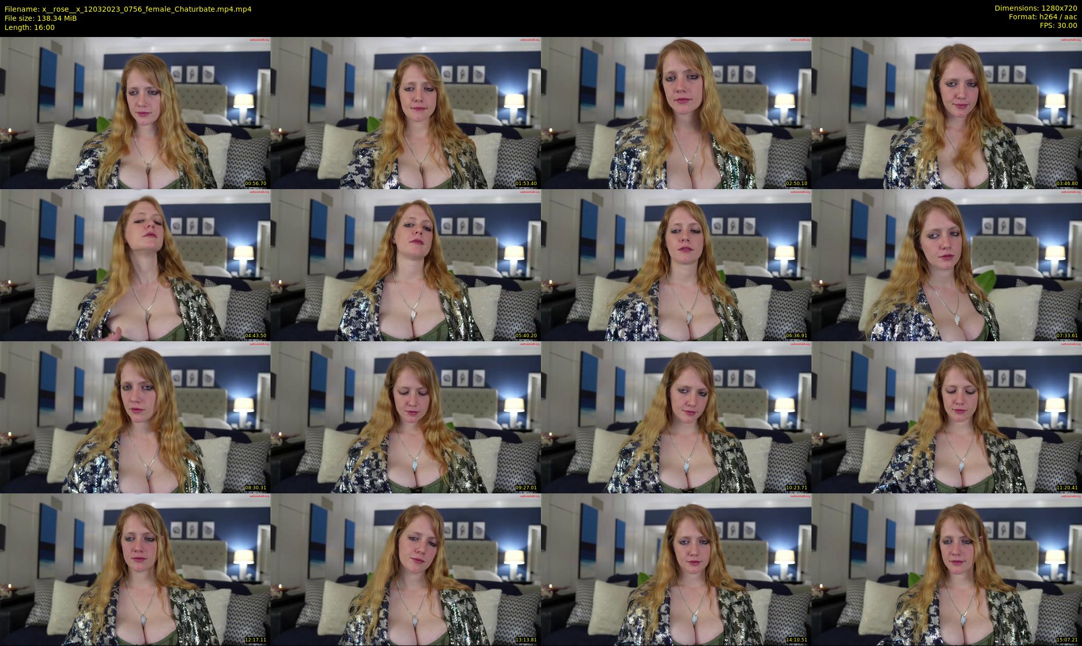 x__rose__x — 16 minute Chaturbate female cam show recording, 720p, Mar 12, 2023