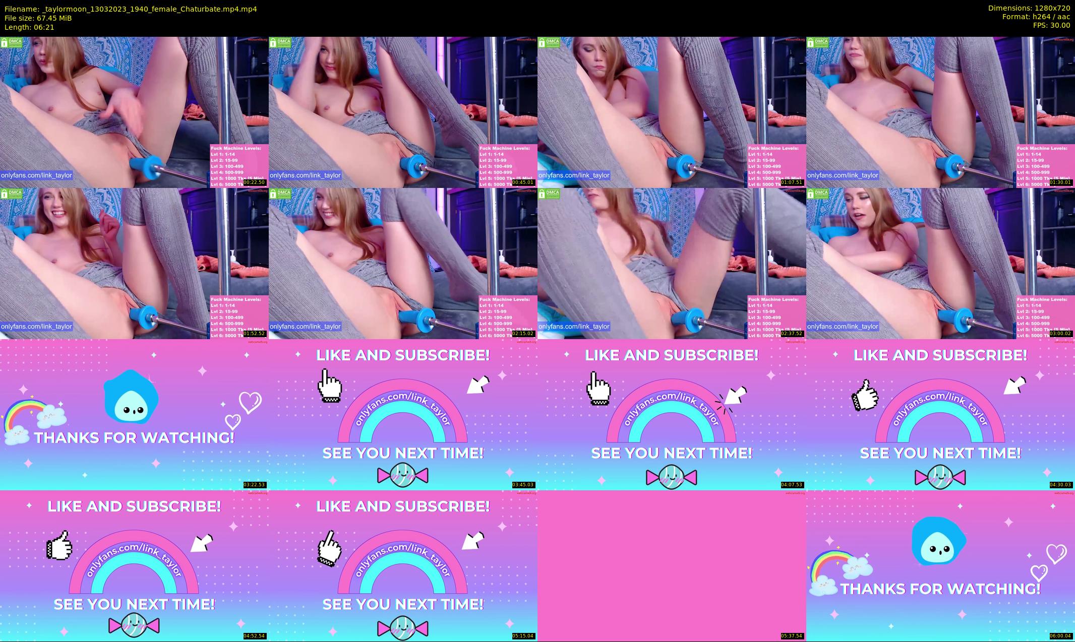 _taylormoon — 7 minute Chaturbate female cam show recording, 720p, Mar 13, 2023