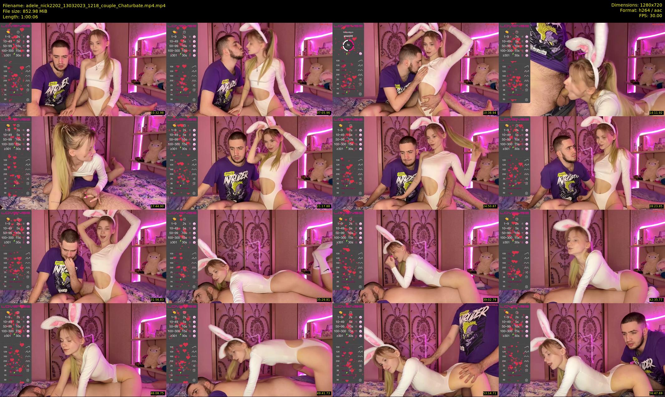 adele_nick2202 — 61 minute Chaturbate couple cam show recording, 720p, Mar 13, 2023