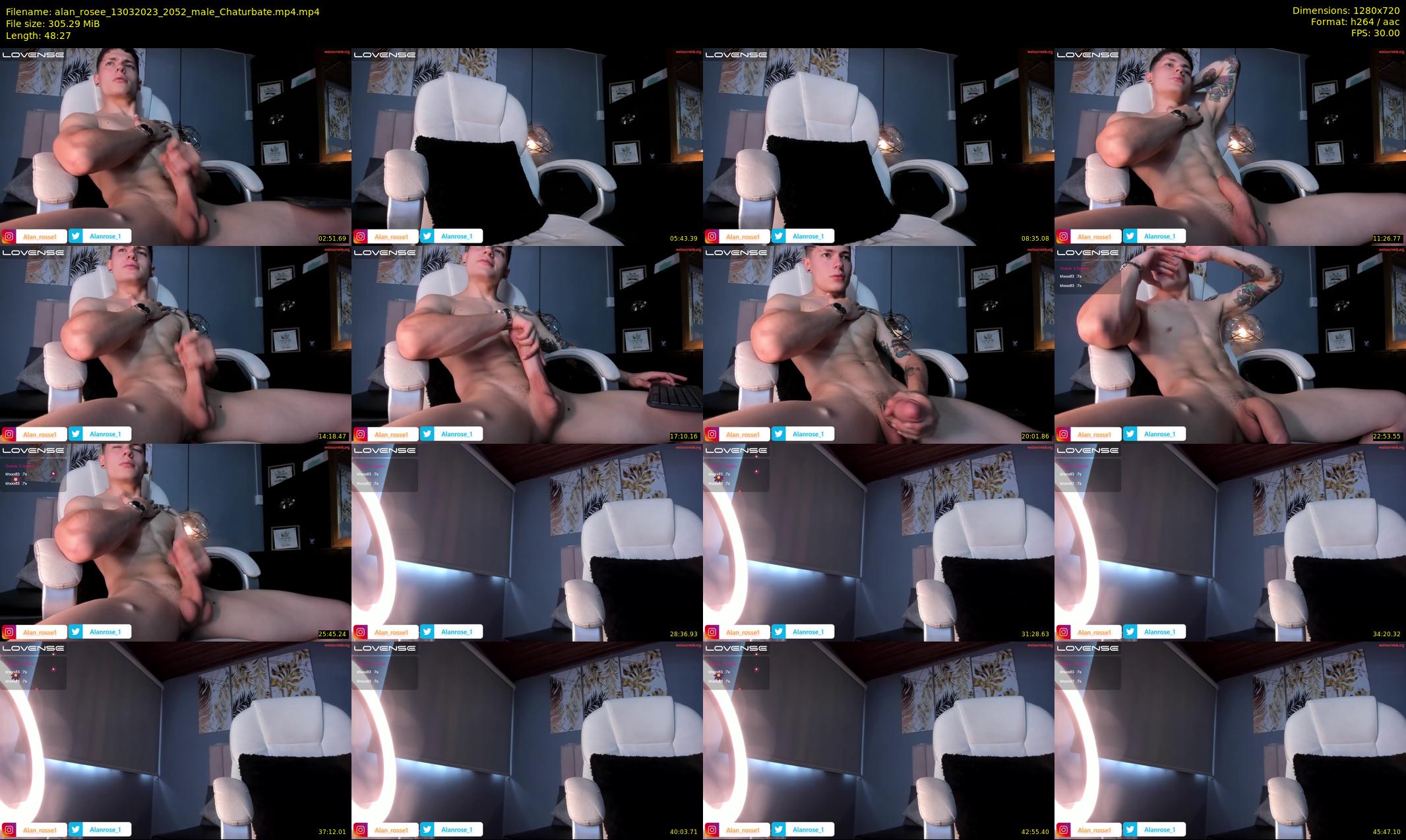 alan_rosee — 49 minute Chaturbate male cam show recording, 720p, Mar 13, 2023