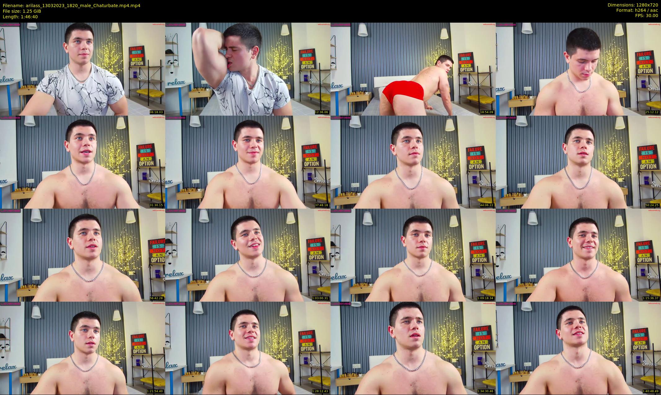 arilass — 107 minute Chaturbate male cam show recording, 720p, Mar 13, 2023
