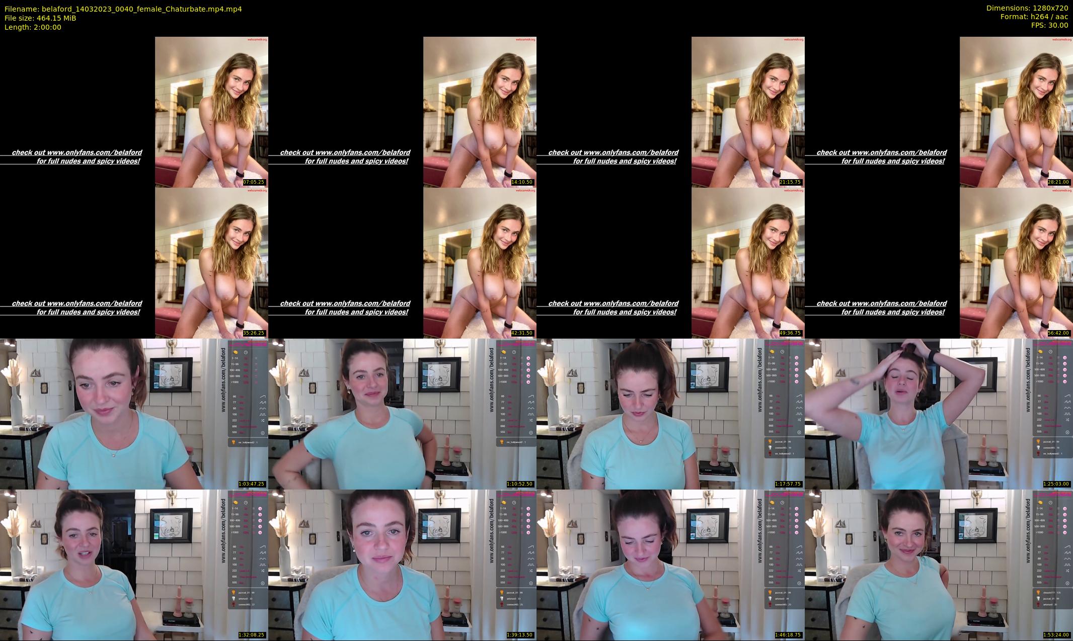 belaford — 120 minute Chaturbate female cam show recording, 720p, Mar 14, 2023