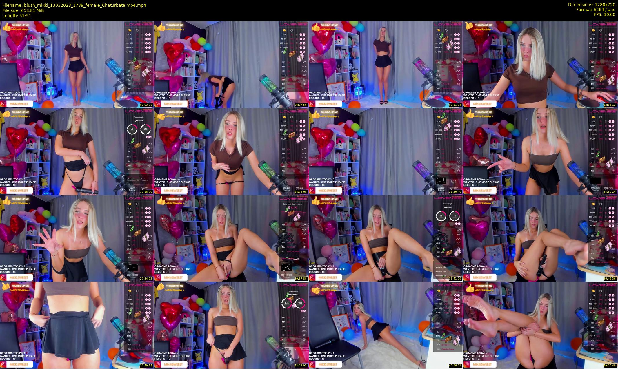 blush_mikki — 52 minute Chaturbate female cam show recording, 720p, Mar 13, 2023