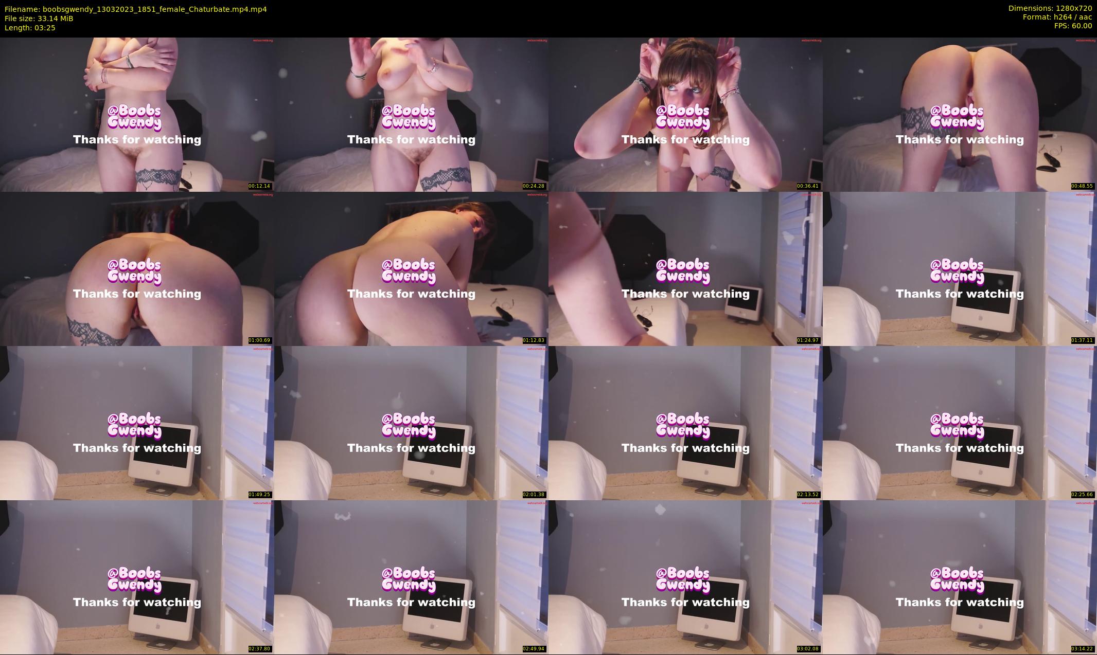 boobsgwendy — 4 minute Chaturbate female cam show recording, 720p, Mar 13, 2023