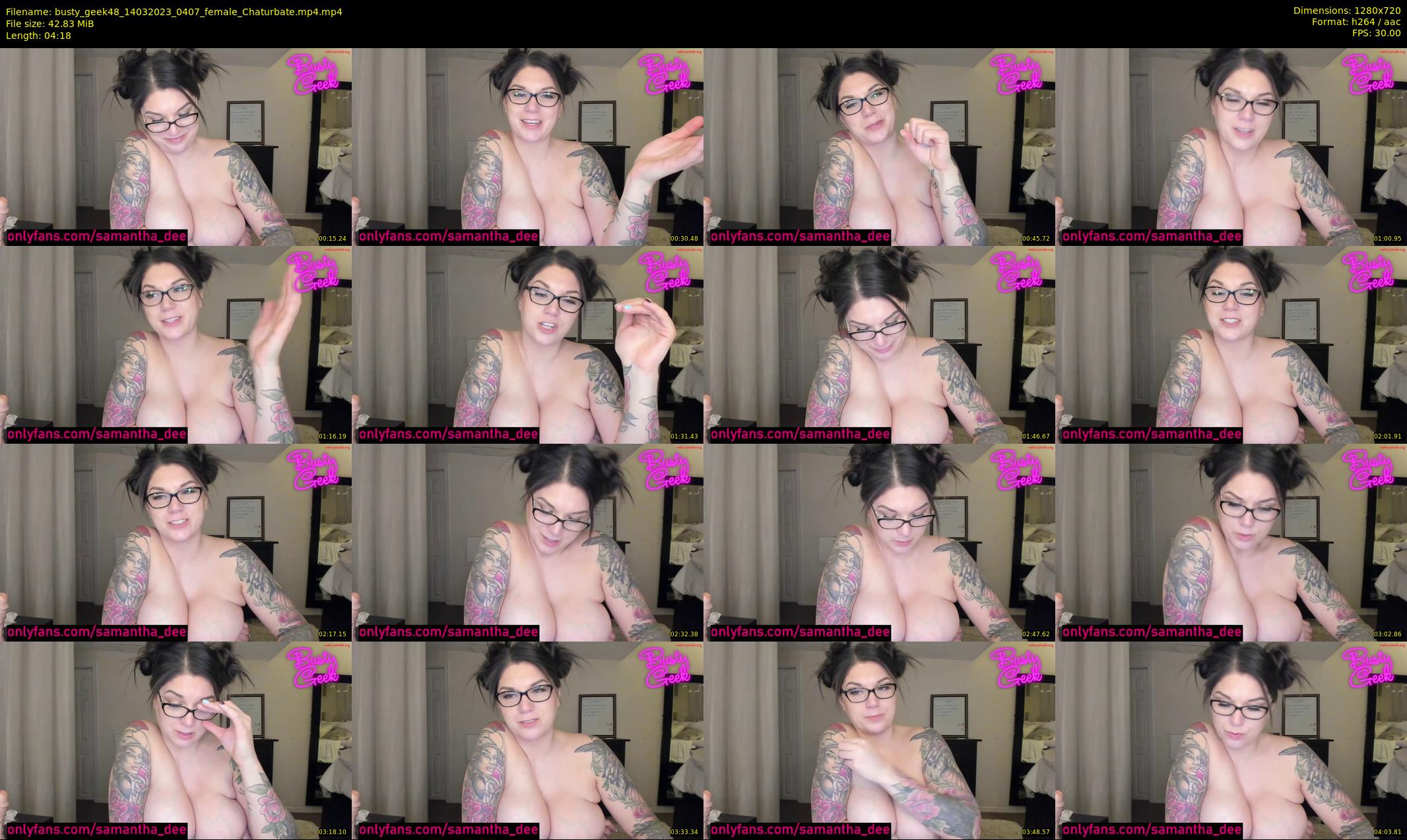 busty_geek48 — 5 minute Chaturbate female cam show recording, 720p, Mar 14, 2023