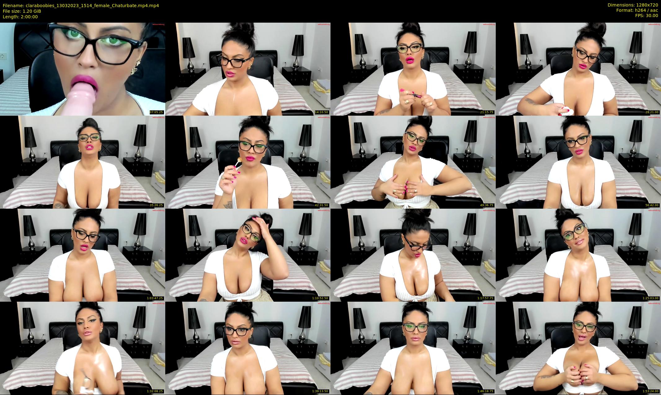 claraboobies — 120 minute Chaturbate female cam show recording, 720p, Mar 13, 2023