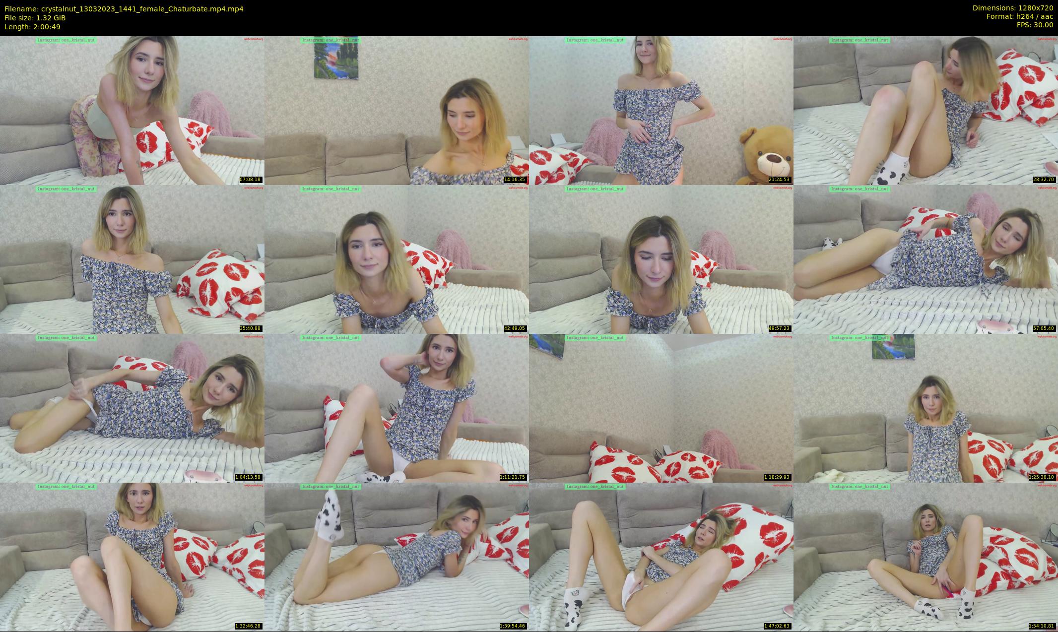 crystalnut — 121 minute Chaturbate female cam show recording, 720p, Mar 13, 2023