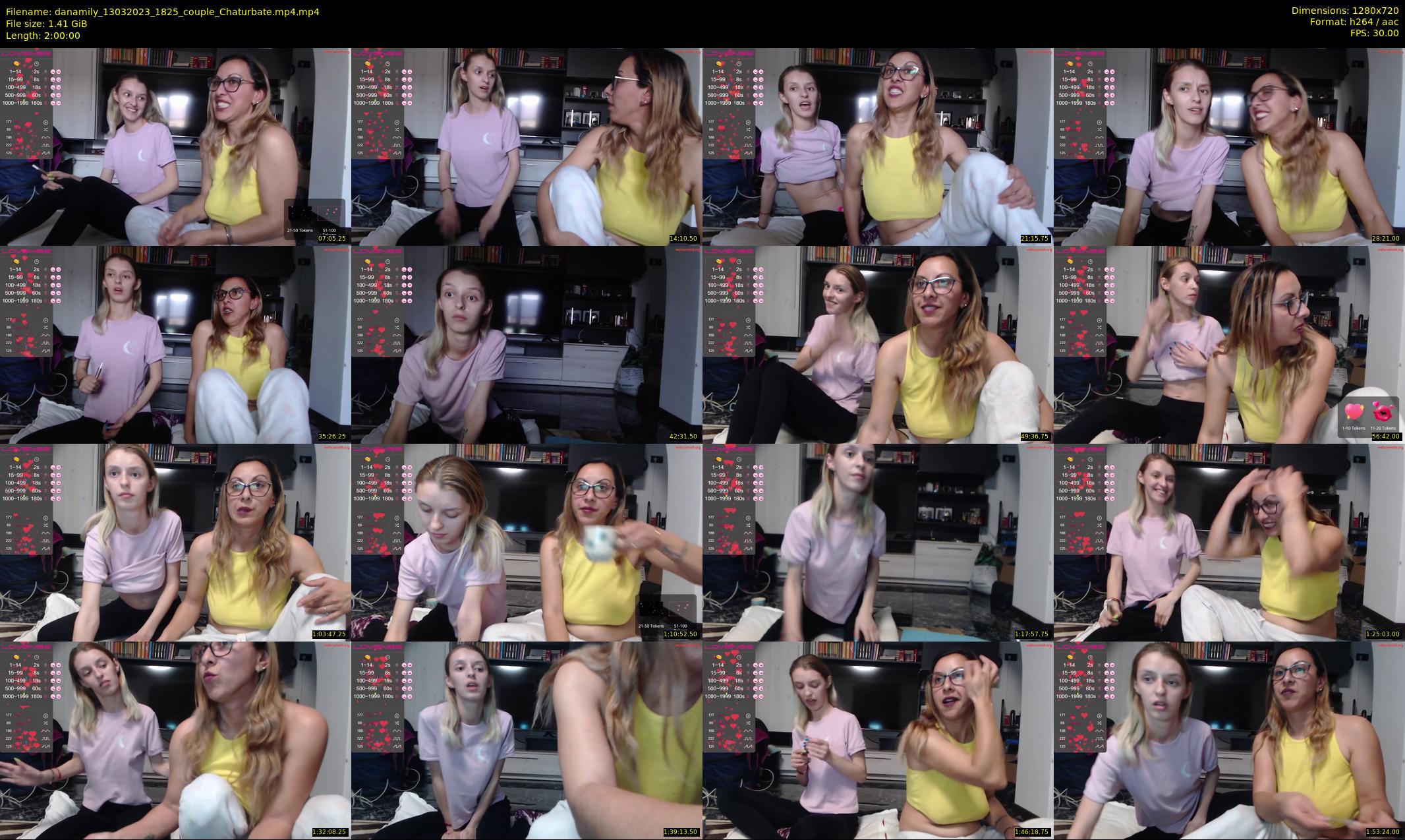 danamily — 120 minute Chaturbate female cam show recording, 720p, Mar 13, 2023
