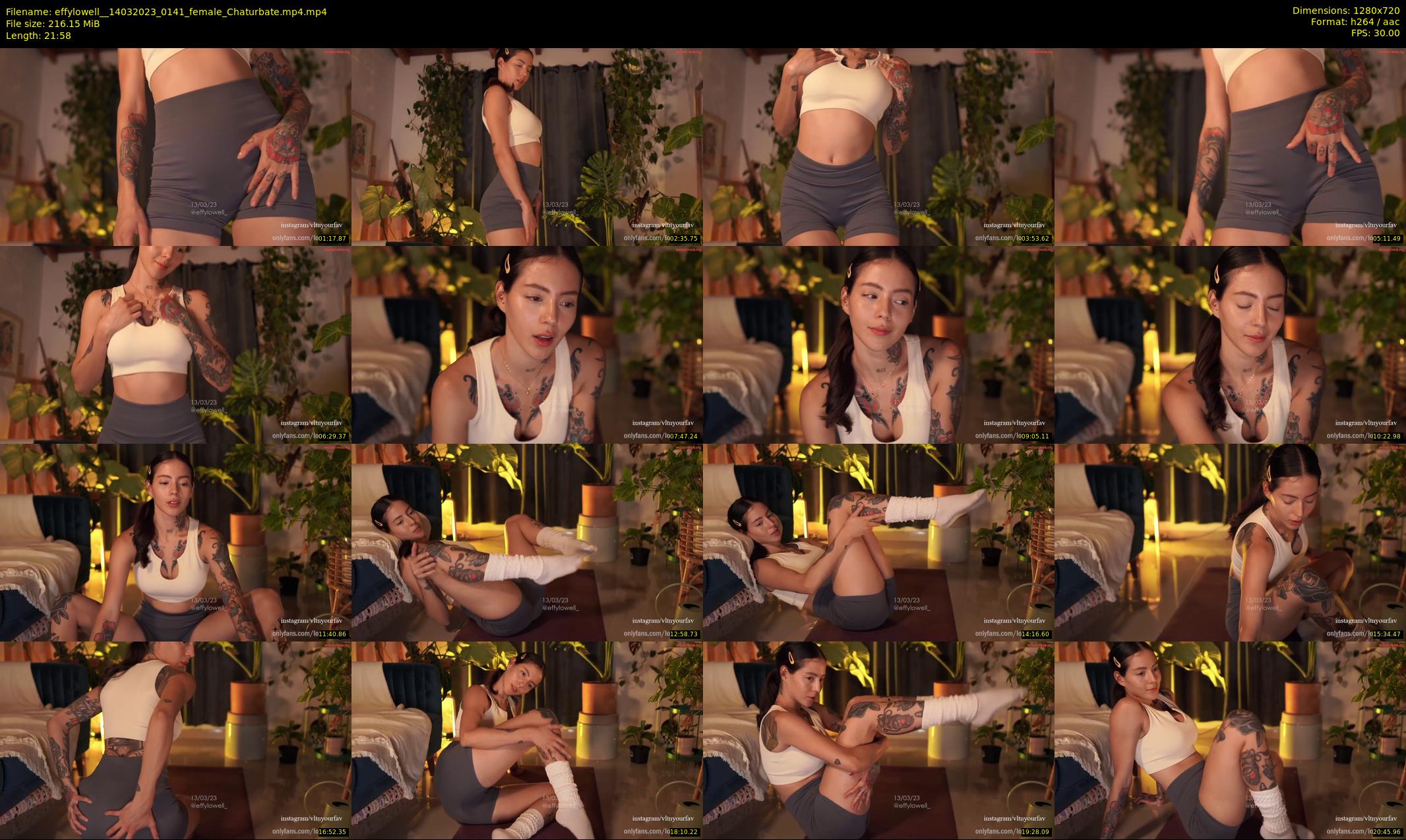 effylowell_ — 22 minute Chaturbate female cam show recording, 720p, Mar 14, 2023