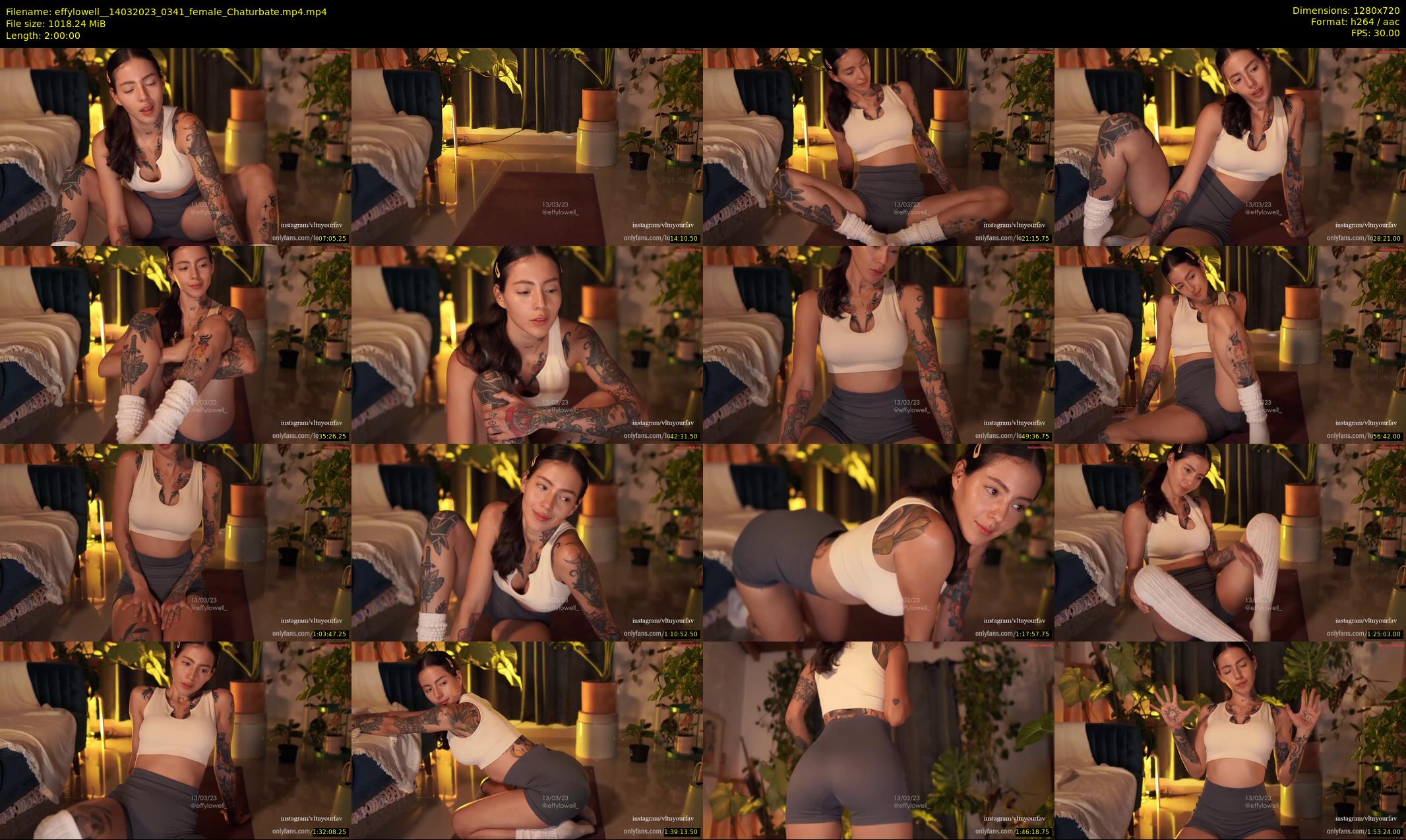 effylowell_ — 120 minute Chaturbate female cam show recording, 720p, Mar 14, 2023