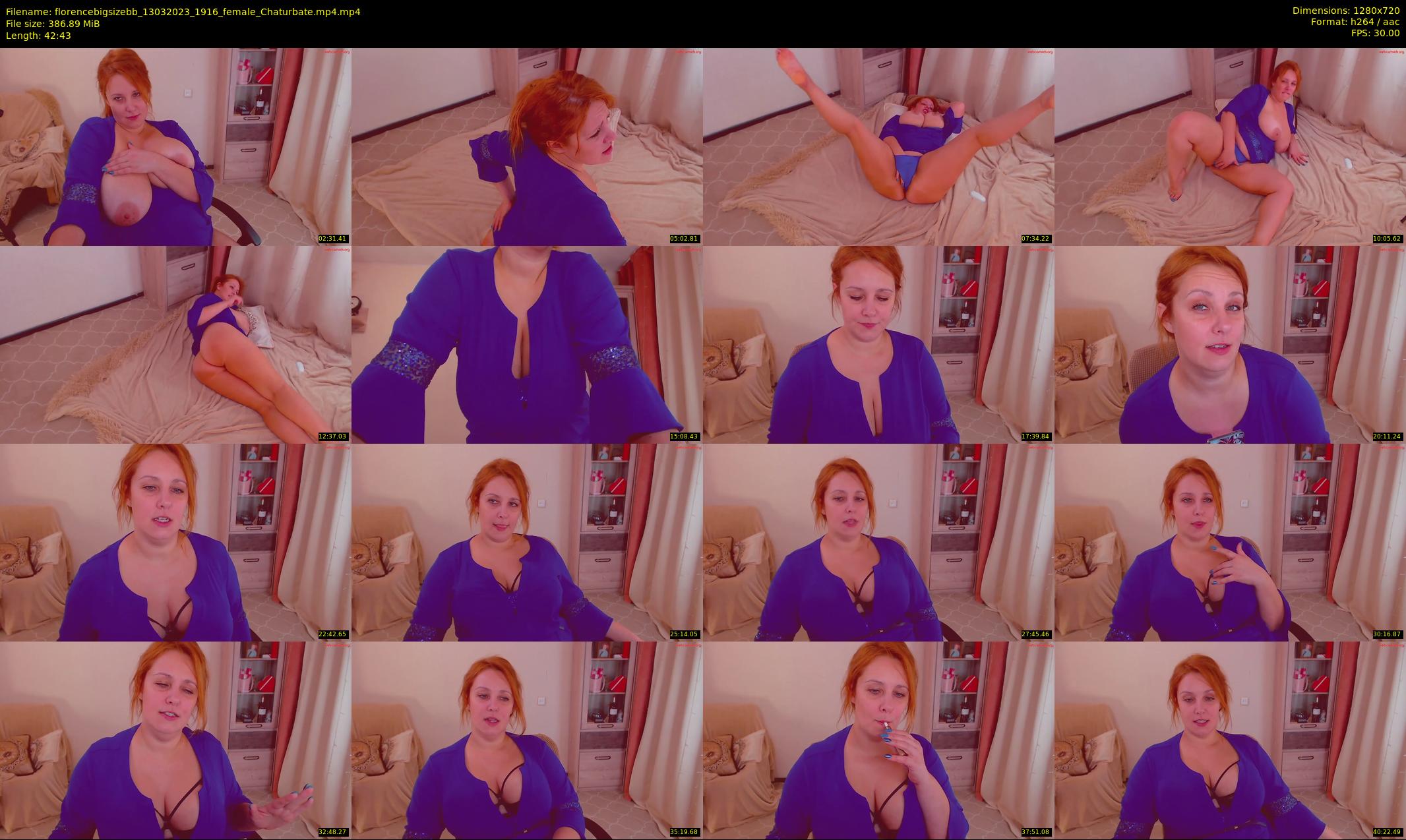 florencebigsizebb — 43 minute Chaturbate female cam show recording, 720p, Mar 13, 2023