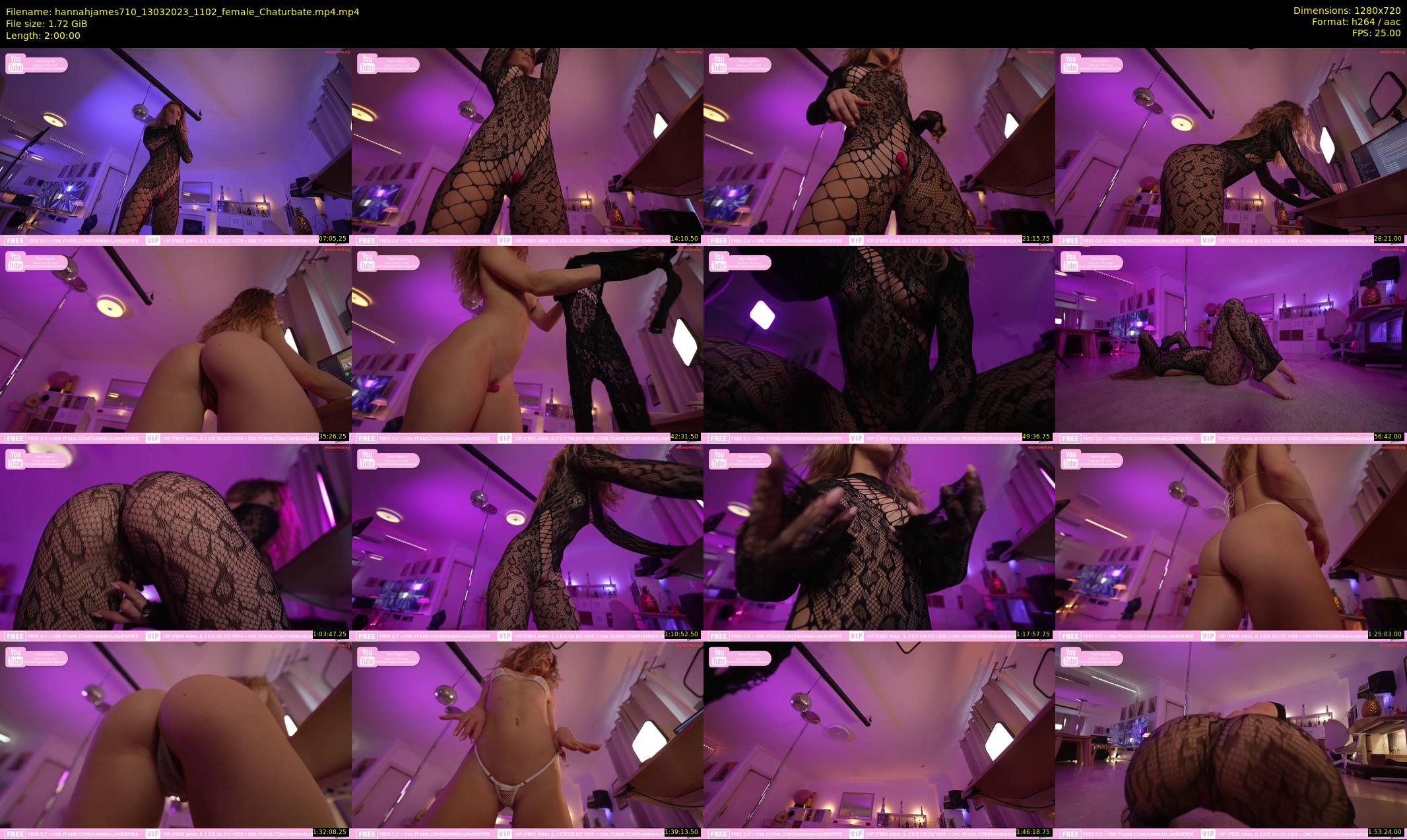 hannahjames710 — 120 minute Chaturbate female cam show recording, 720p, Mar 13, 2023