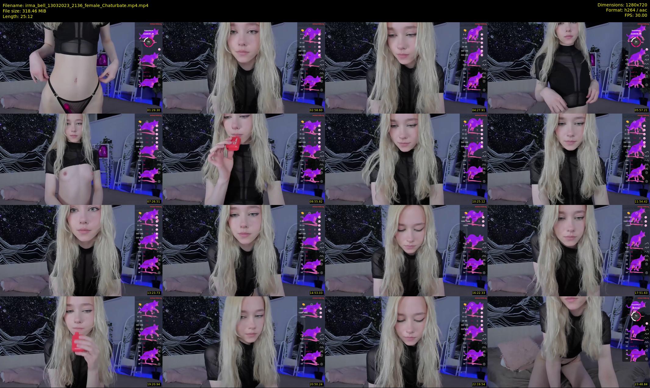 irma_bell — 26 minute Chaturbate female cam show recording, 720p, Mar 13, 2023