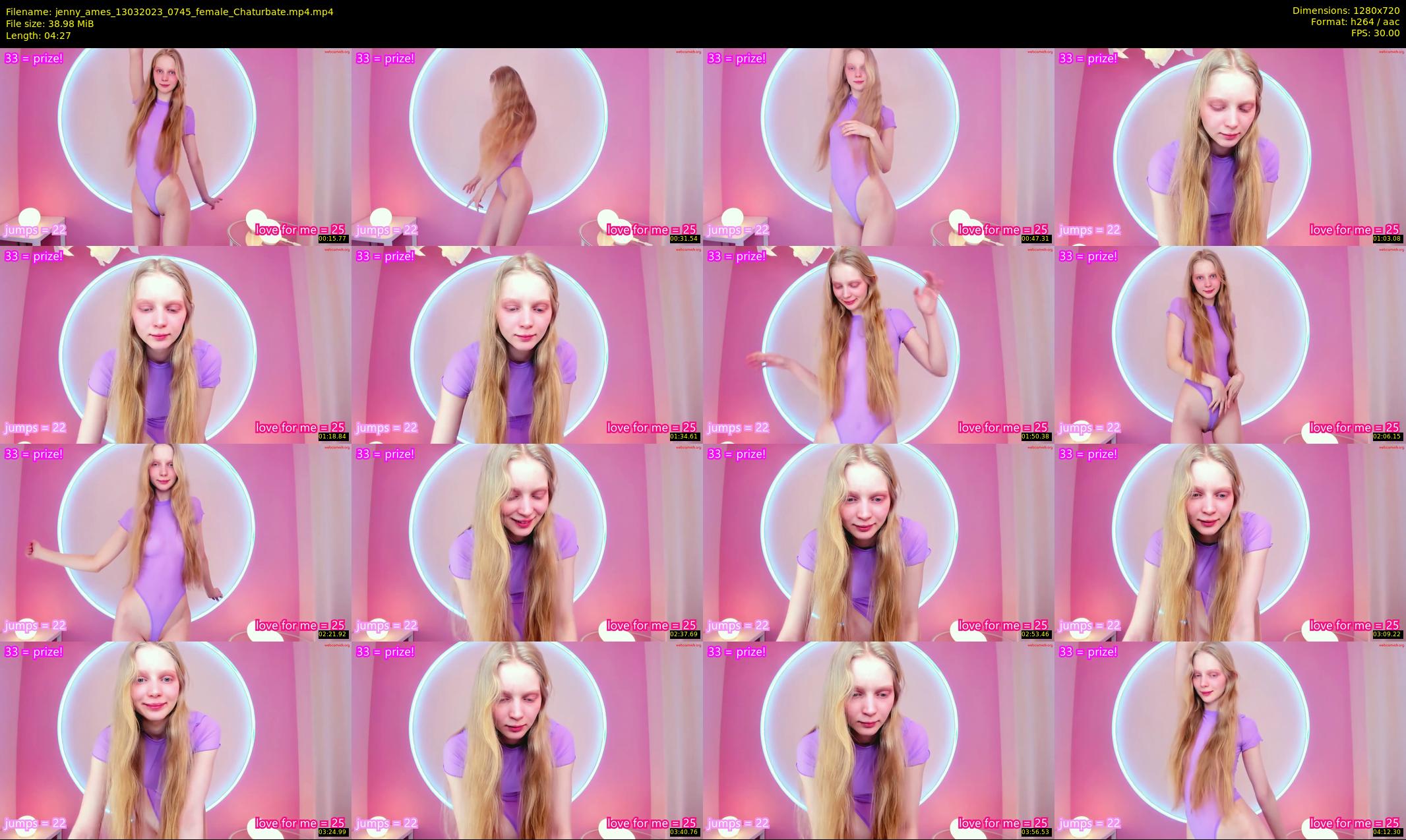 jenny_ames — 5 minute Chaturbate female cam show recording, 720p, Mar 13, 2023