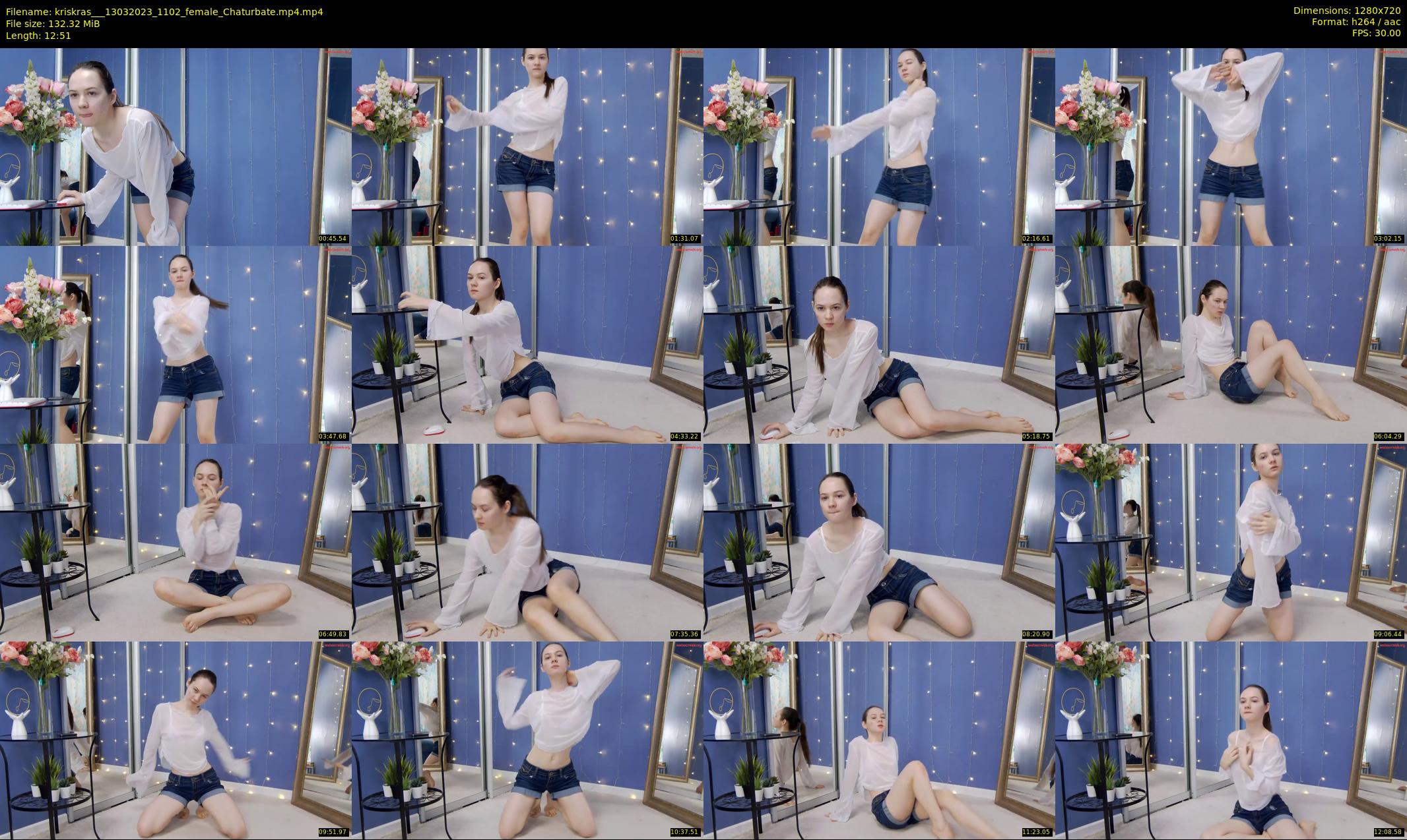 kriskras__ — 13 minute Chaturbate female cam show recording, 720p, Mar 13, 2023