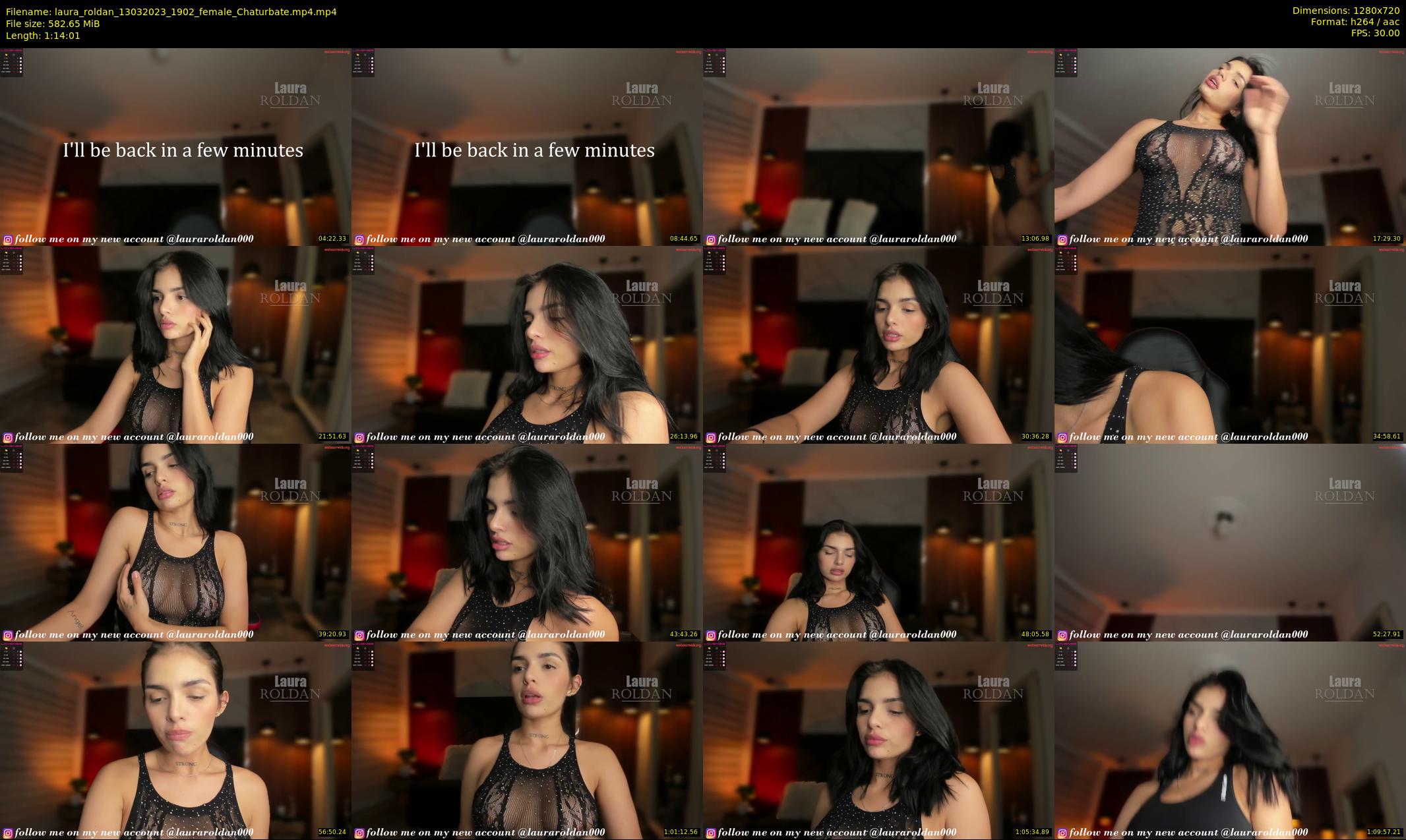 laura_roldan — 75 minute Chaturbate female cam show recording, 720p, Mar 13, 2023