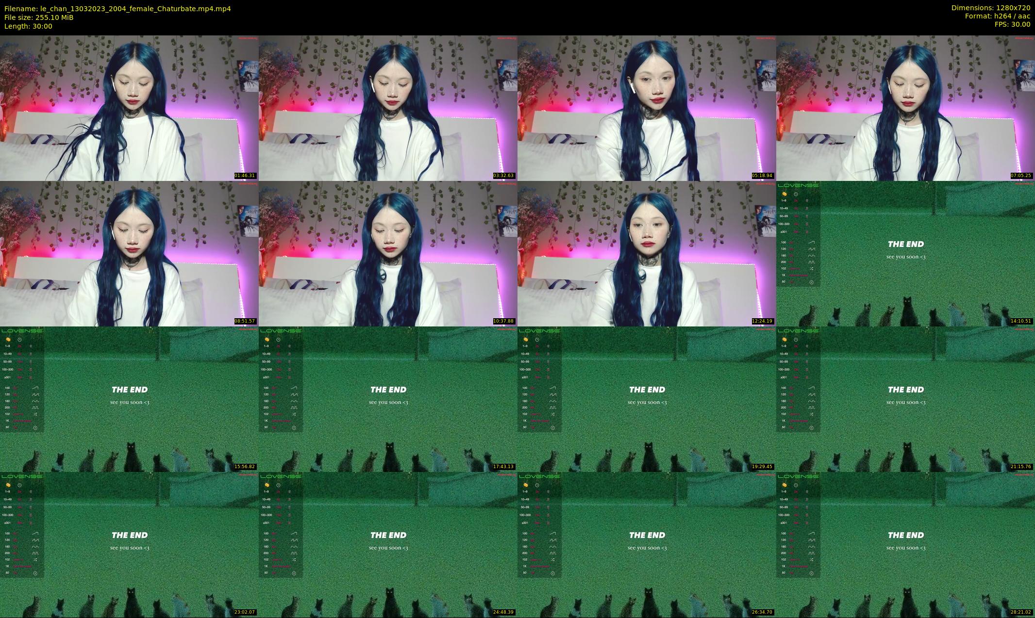 le_chan — 30 minute Chaturbate female cam show recording, 720p, Mar 13, 2023