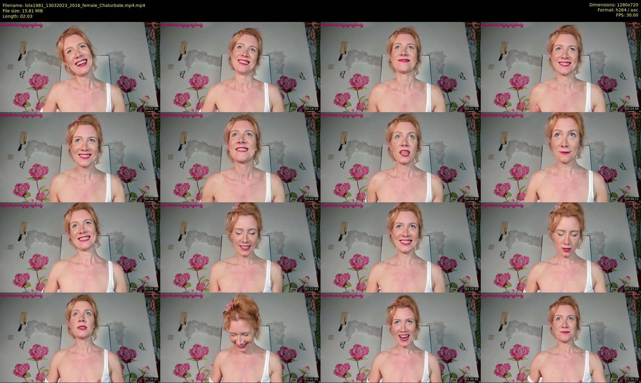 lola1981 — 3 minute Chaturbate female cam show recording, 720p, Mar 13, 2023