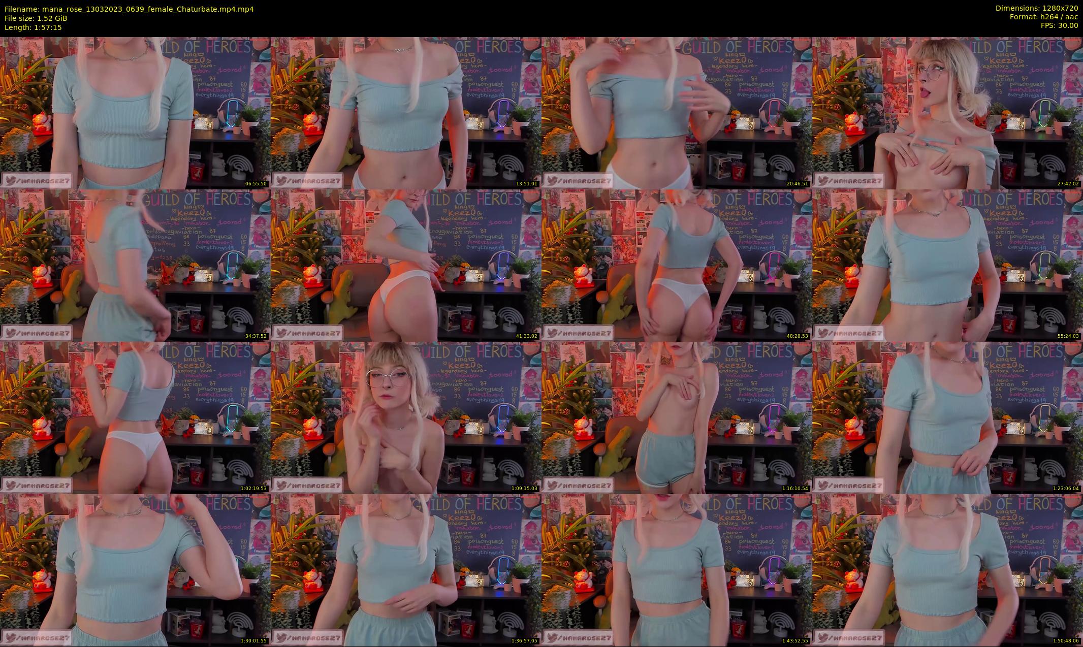 mana_rose — 118 minute Chaturbate female cam show recording, 720p, Mar 13, 2023