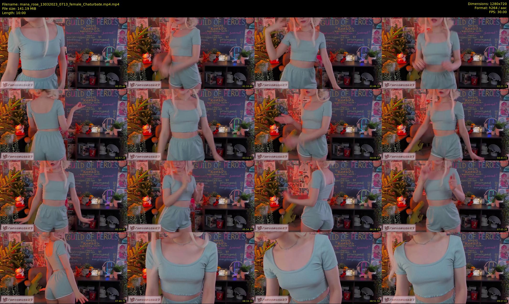 mana_rose — 10 minute Chaturbate female cam show recording, 720p, Mar 13, 2023
