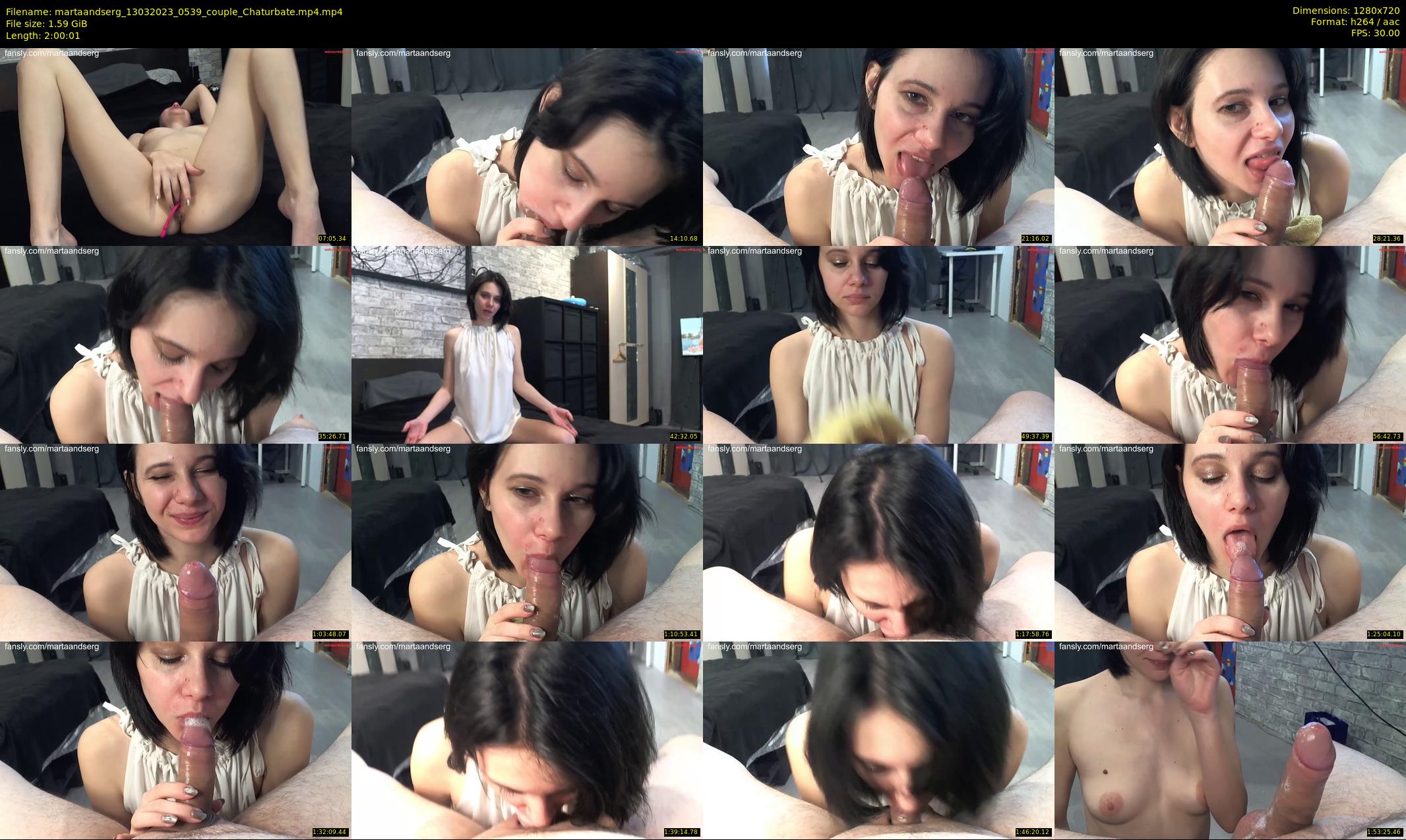 martaandserg — 121 minute Chaturbate female cam show recording, 720p, Mar 13, 2023