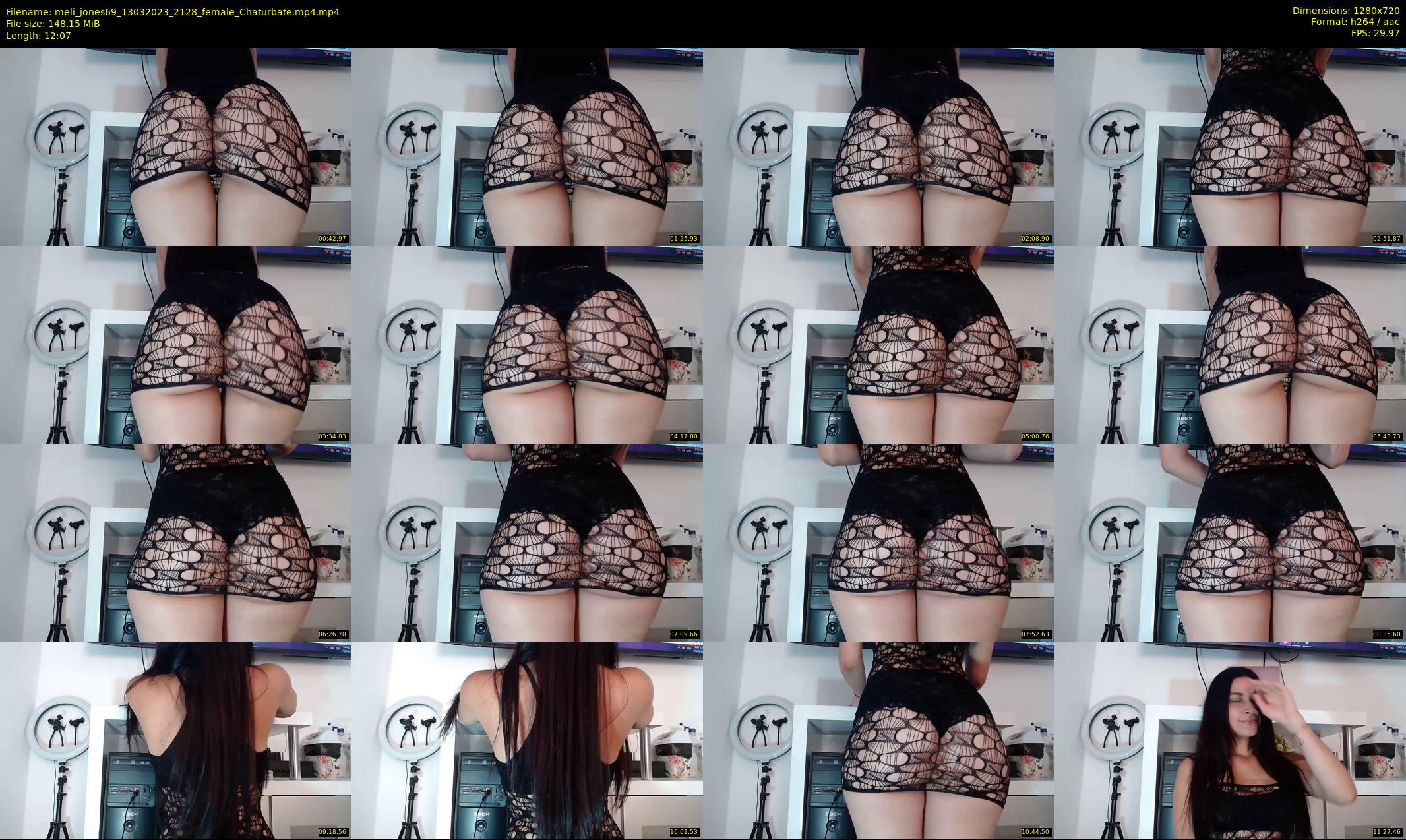 meli_jones69 — 13 minute Chaturbate female cam show recording, 720p, Mar 13, 2023