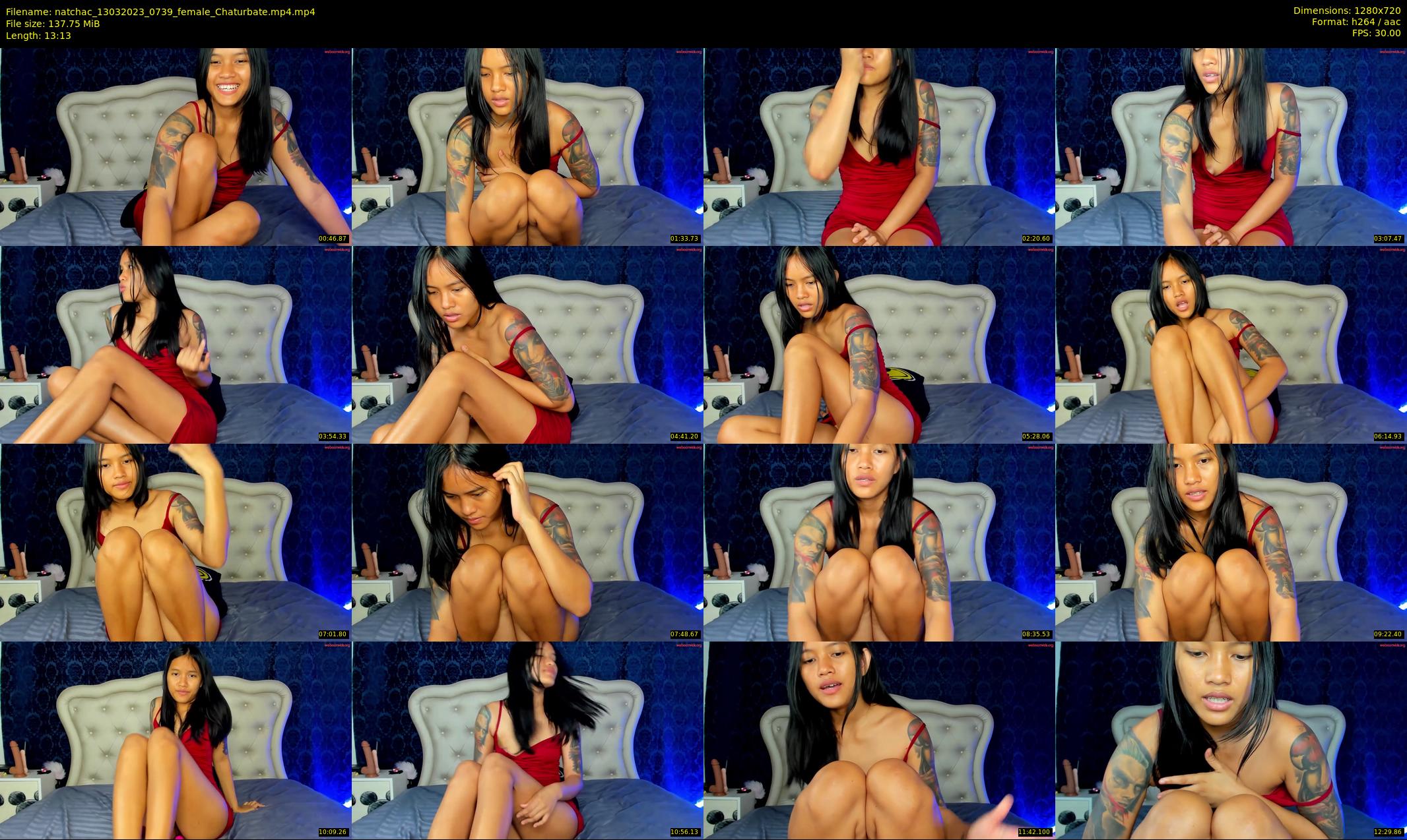 natchac — 14 minute Chaturbate female cam show recording, 720p, Mar 13, 2023