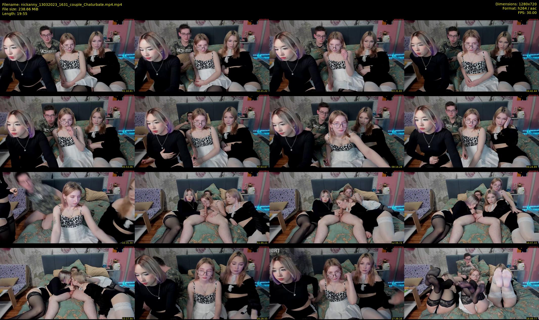 nickanny — 20 minute Chaturbate couple cam show recording, 720p, Mar 13, 2023