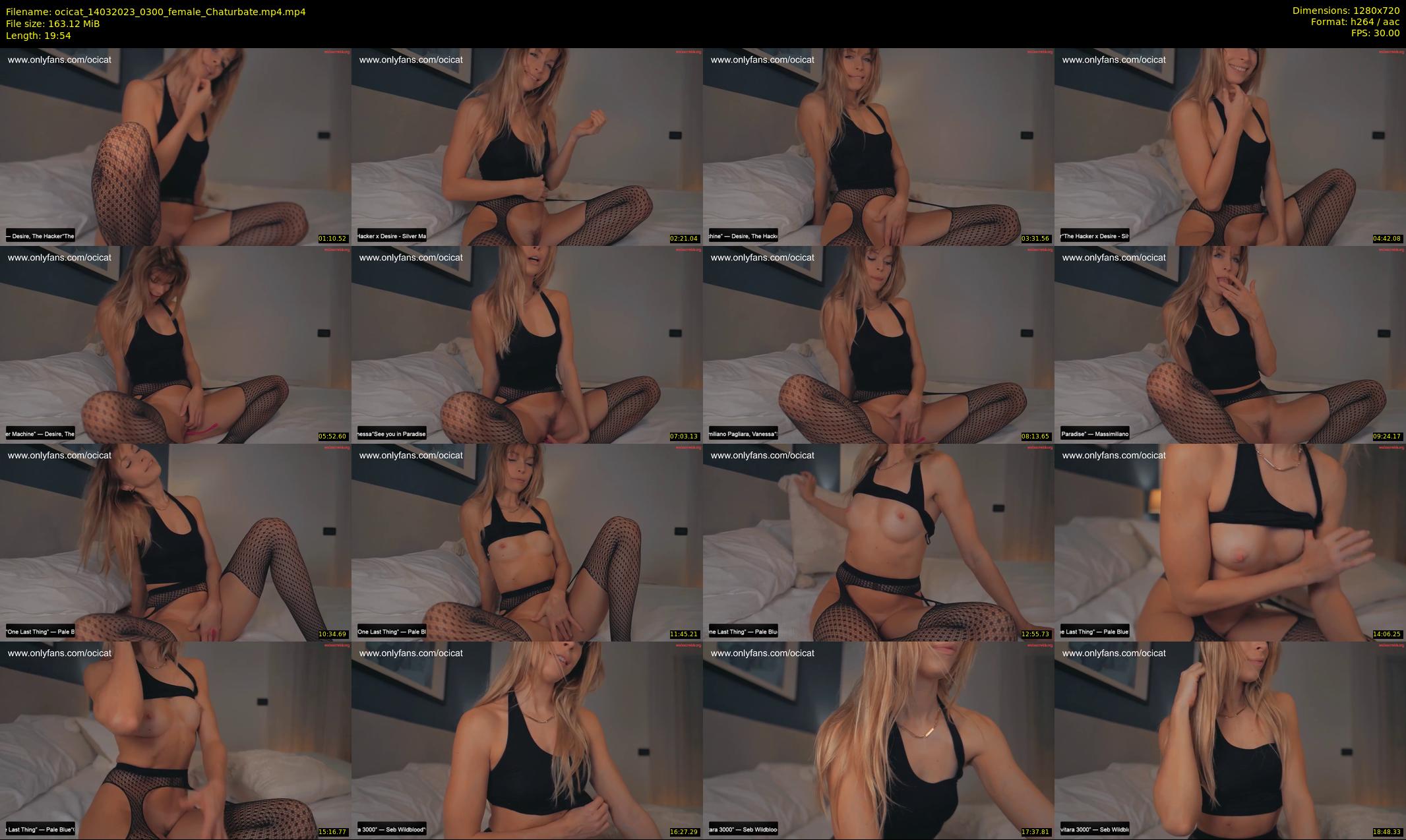 ocicat — 20 minute Chaturbate female cam show recording, 720p, Mar 14, 2023