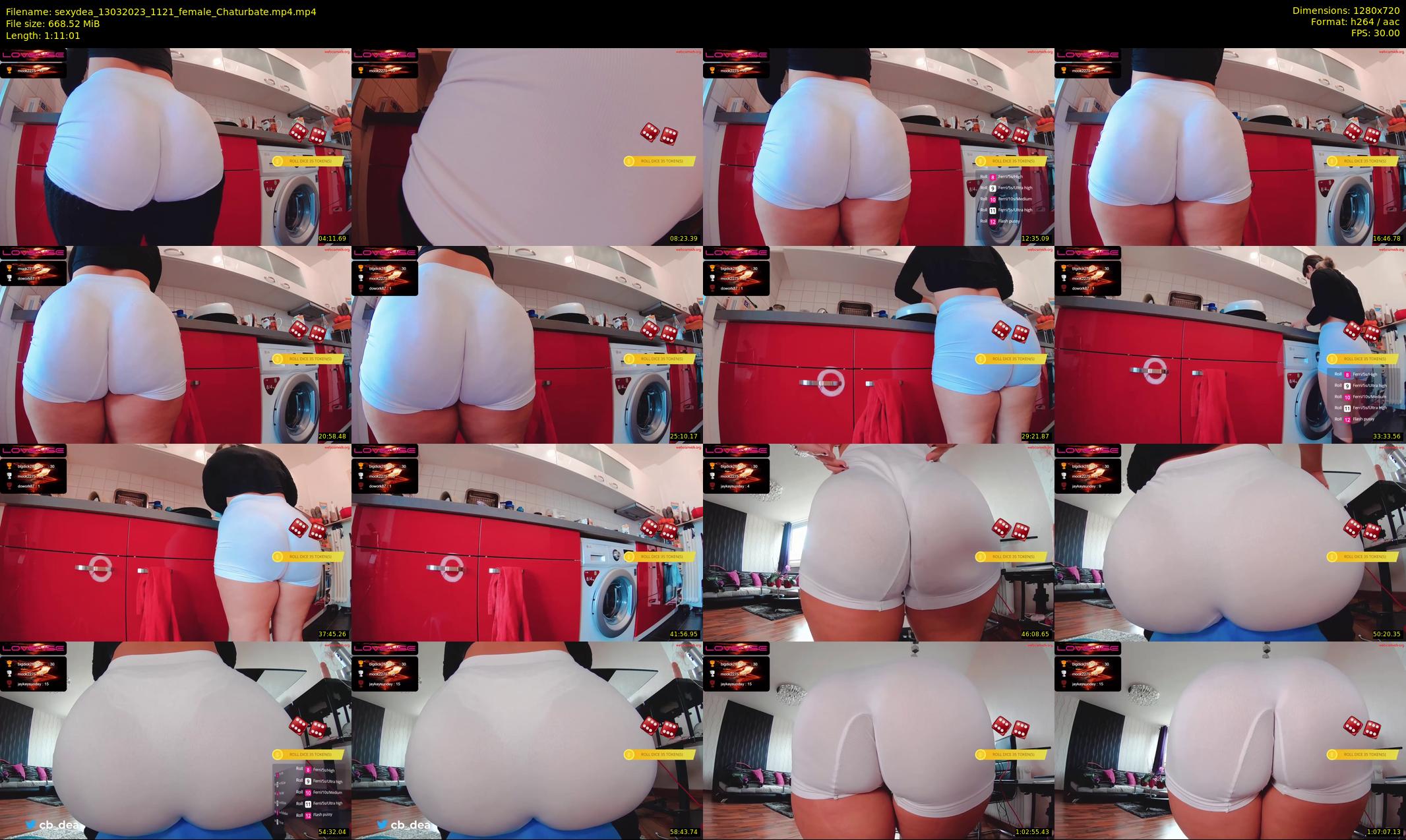 sexydea — 72 minute Chaturbate female cam show recording, 720p, Mar 13, 2023
