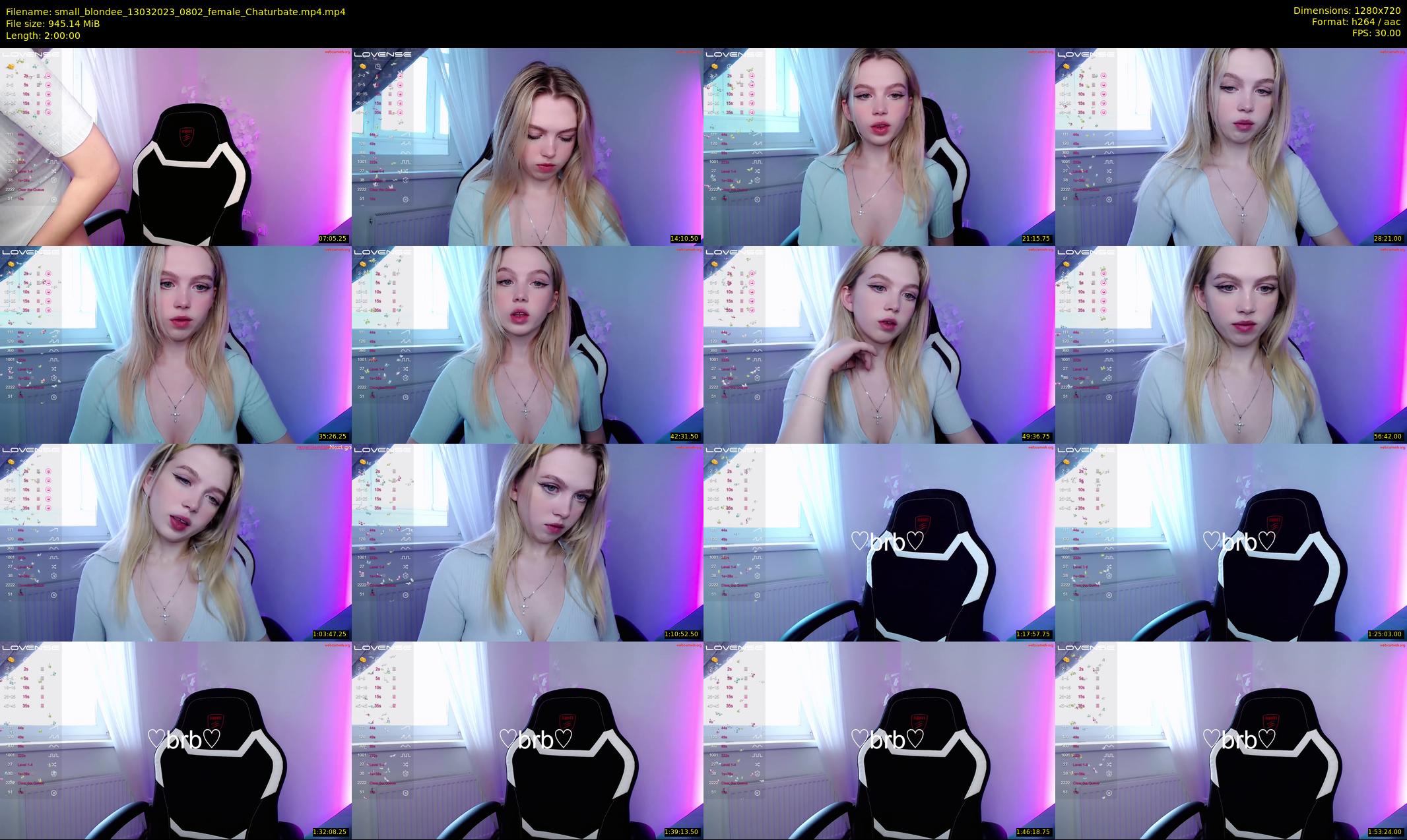small_blondee — 120 minute Chaturbate female cam show recording, 720p, Mar 13, 2023