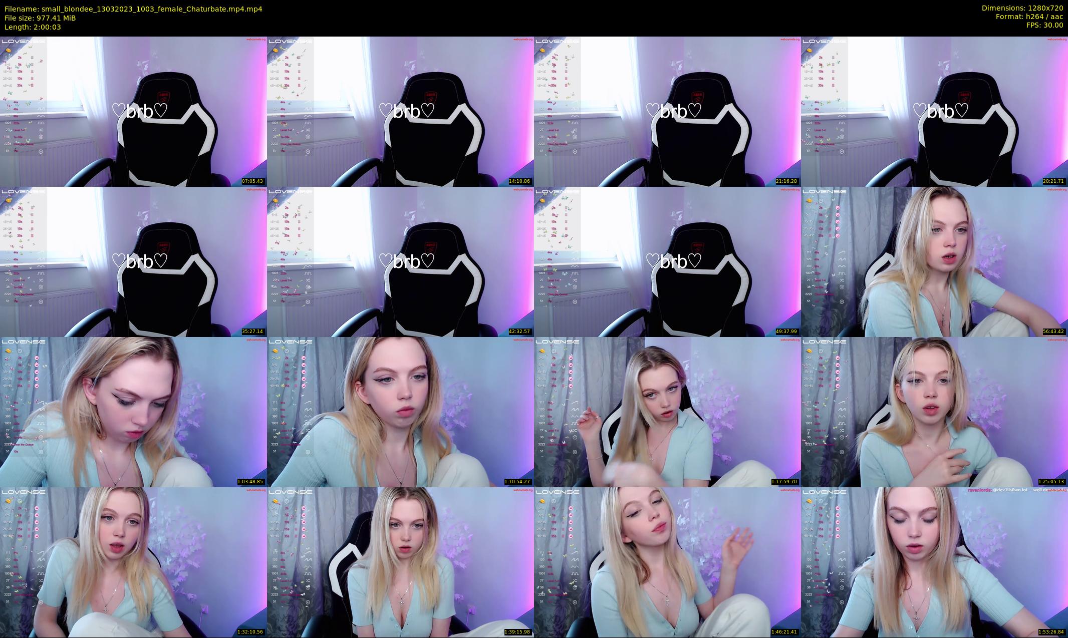 small_blondee — 121 minute Chaturbate female cam show recording, 720p, Mar 13, 2023