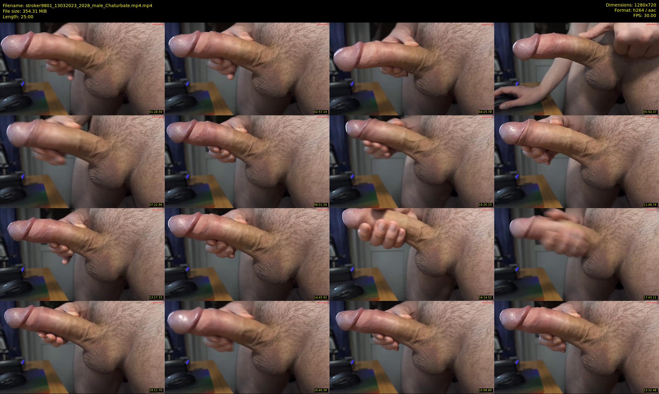 stroker9801 — 25 minute Chaturbate male cam show recording, 720p, Mar 13, 2023
