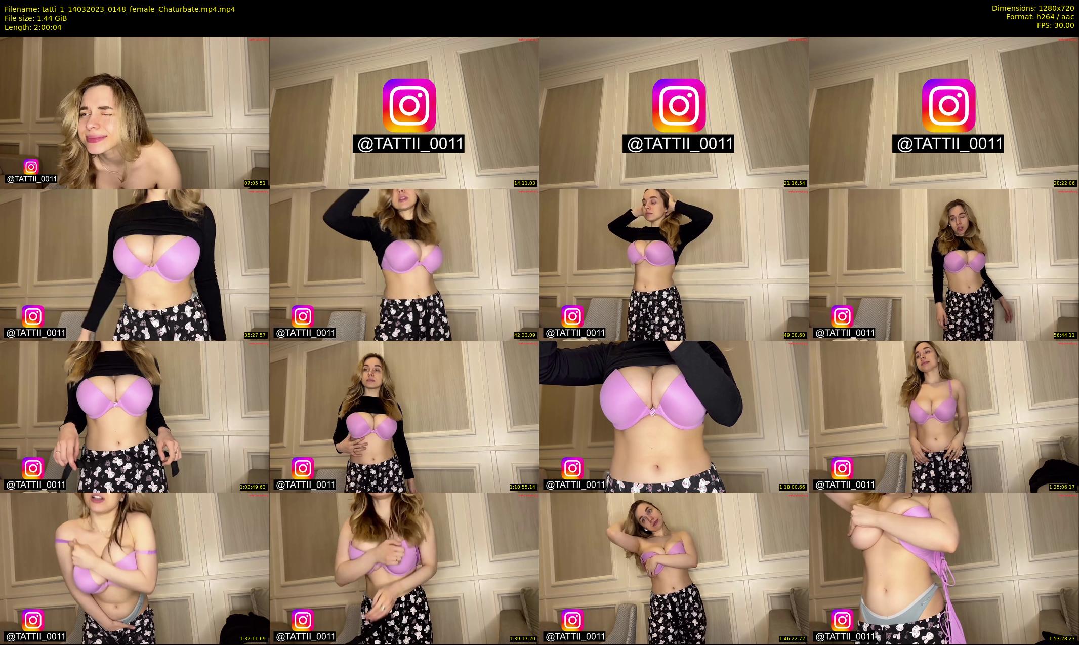 tatti_1 — 121 minute Chaturbate female cam show recording, 720p, Mar 14, 2023