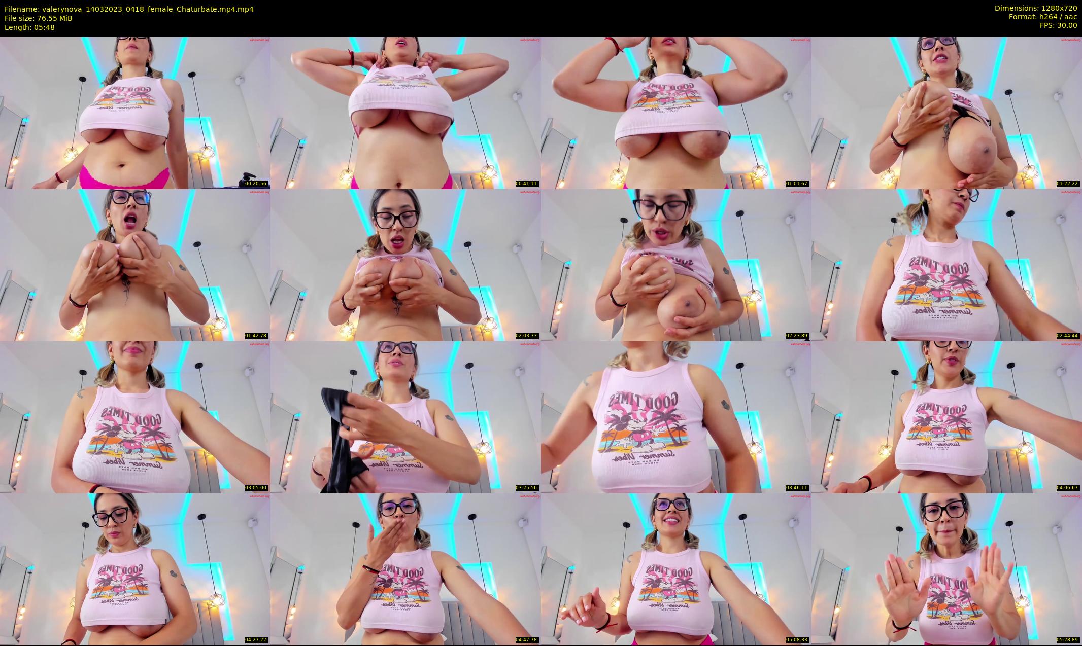 valerynova — 6 minute Chaturbate female cam show recording, 720p, Mar 14, 2023