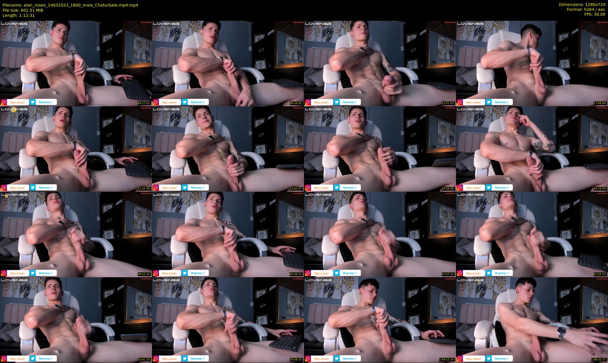 alan_rosee — 73 minute Chaturbate male cam show recording, 720p, Mar 14, 2023