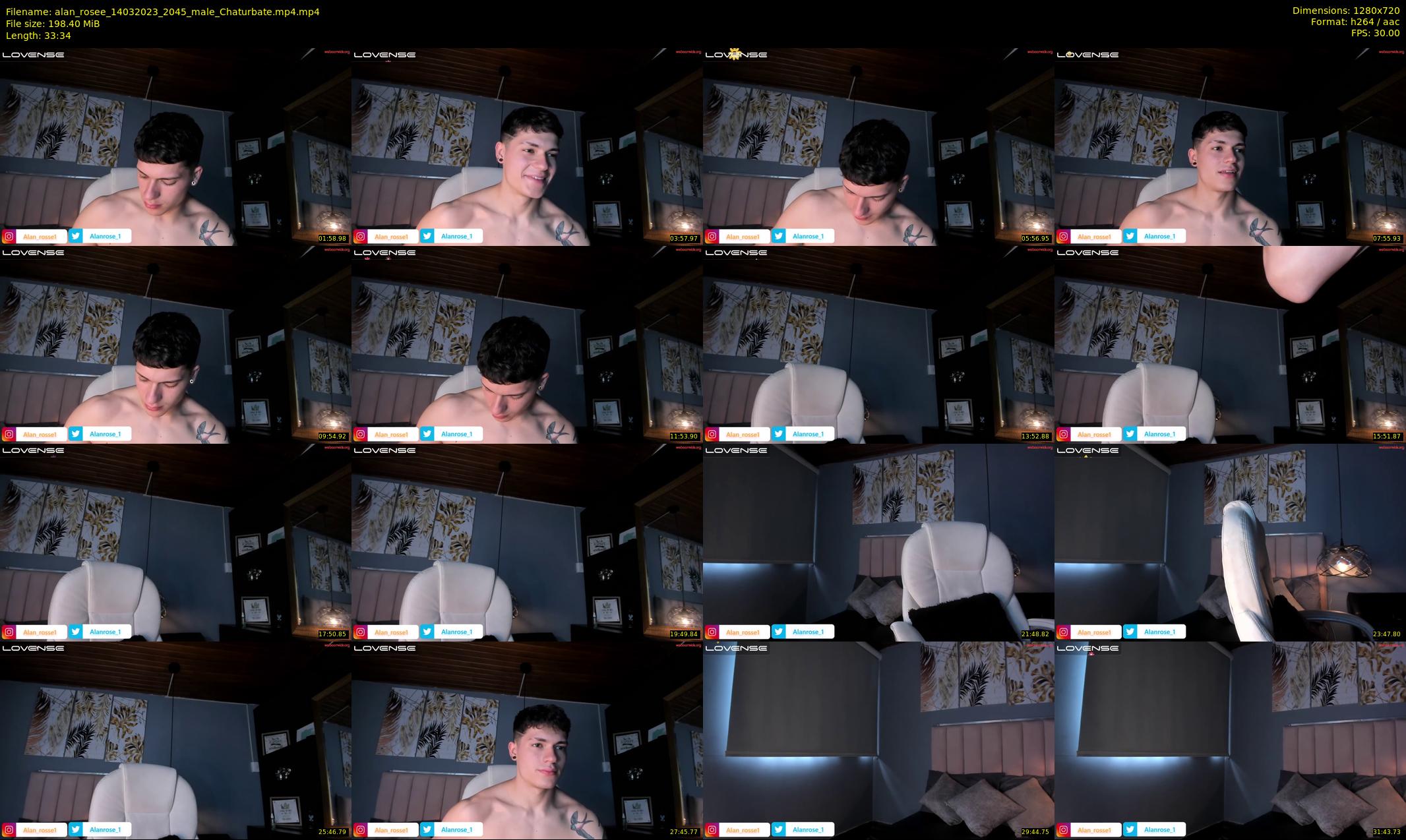 alan_rosee — 34 minute Chaturbate male cam show recording, 720p, Mar 14, 2023