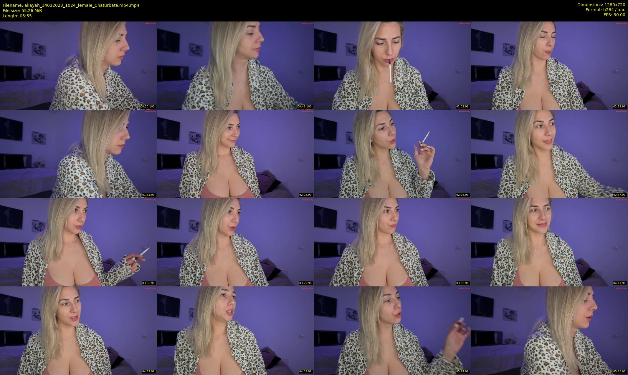 allayah — 6 minute Chaturbate female cam show recording, 720p, Mar 14, 2023