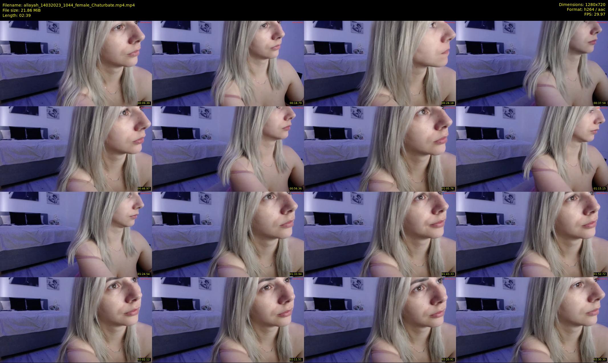 allayah — 3 minute Chaturbate female cam show recording, 720p, Mar 14, 2023