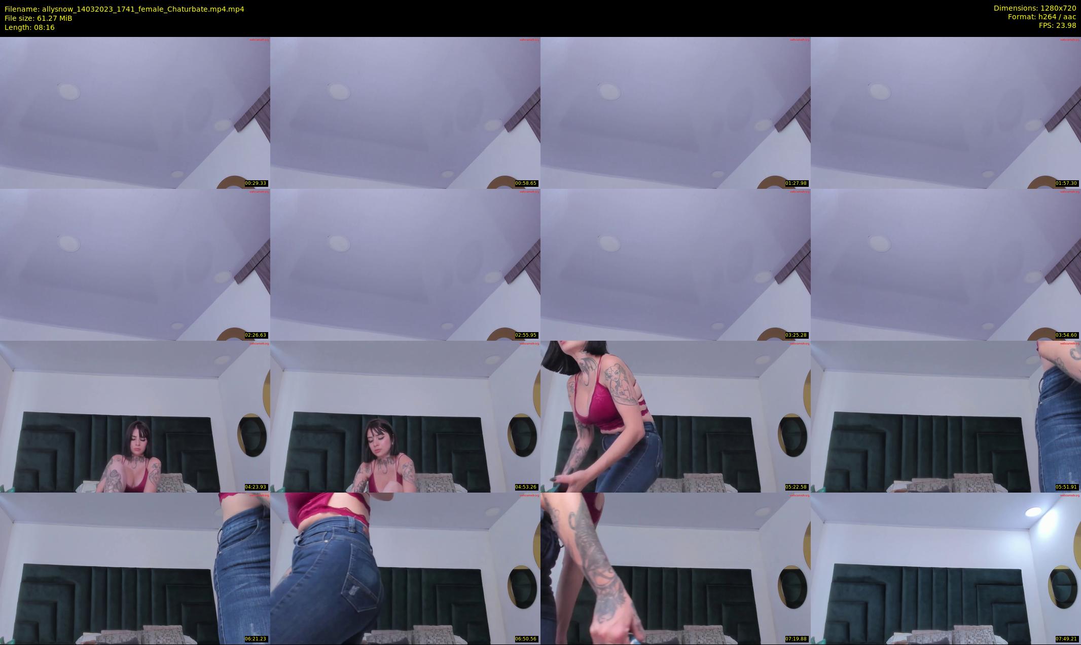 allysnow — 9 minute Chaturbate female cam show recording, 720p, Mar 14, 2023