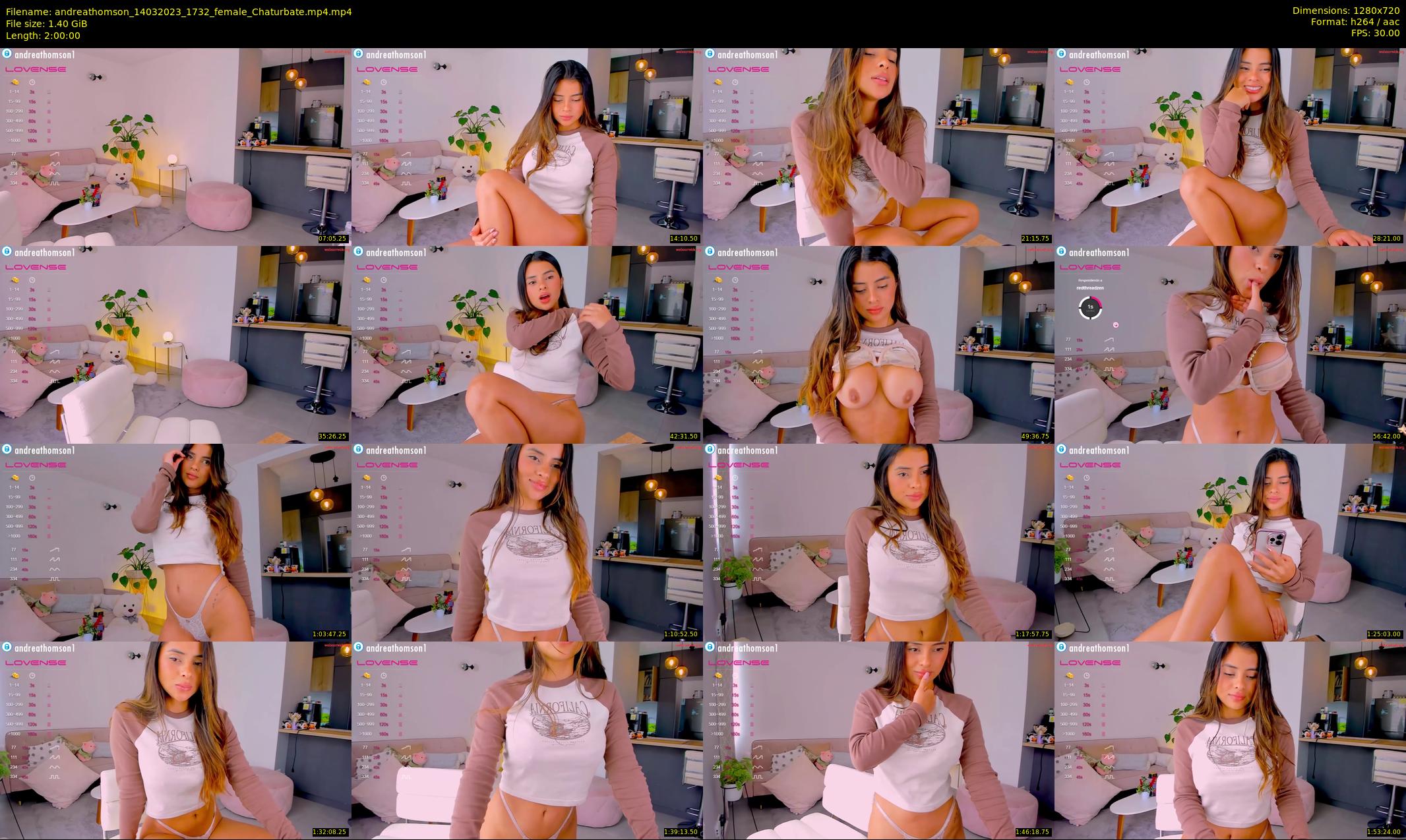 andreathomson — 120 minute Chaturbate female cam show recording, 720p, Mar 14, 2023