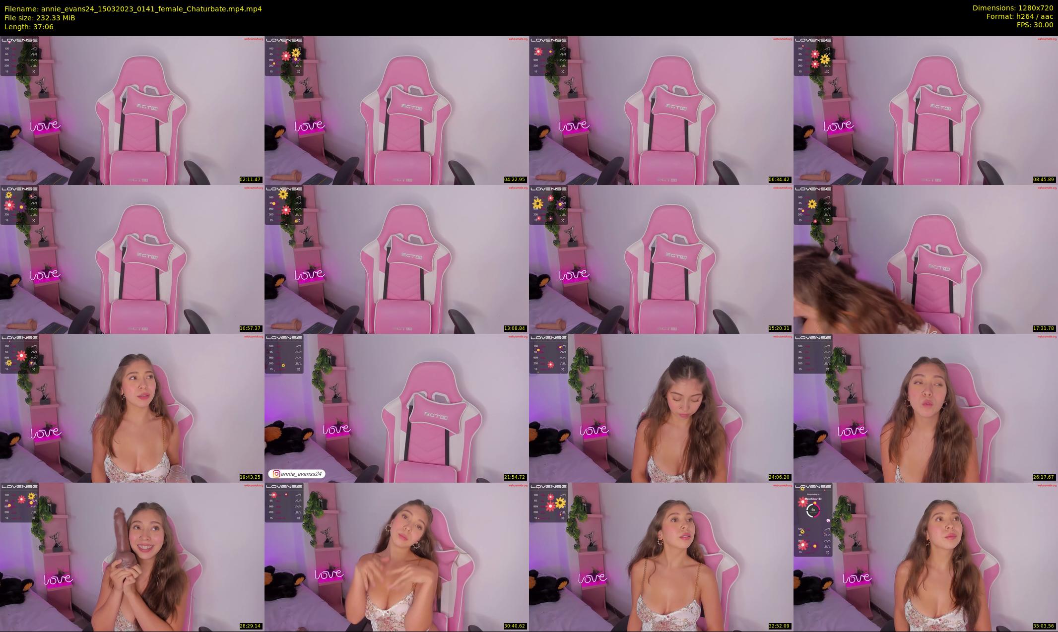 annie_evans24 — 38 minute Chaturbate female cam show recording, 720p, Mar 15, 2023