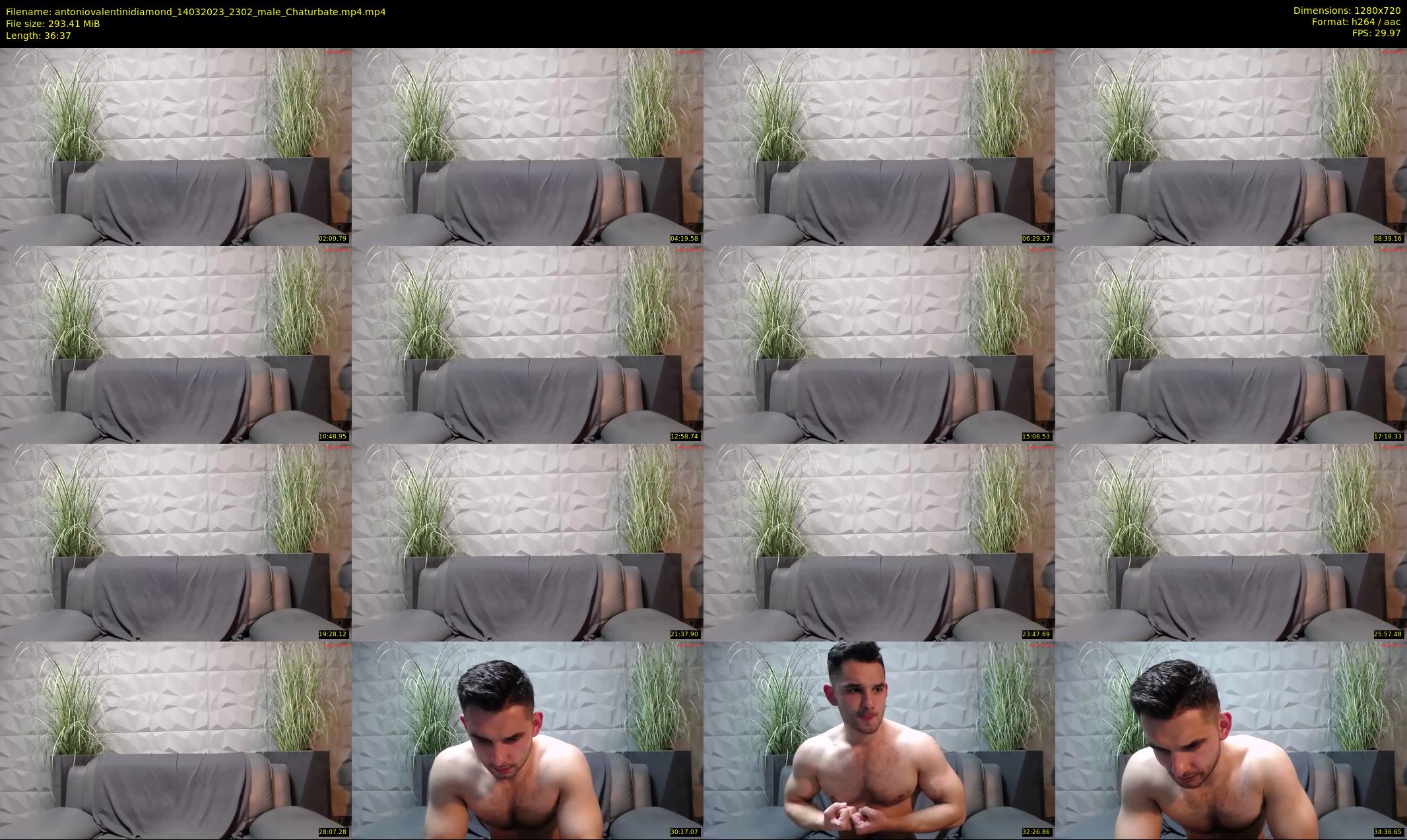 antoniovalentinidiamond — 37 minute Chaturbate male cam show recording, 720p, Mar 14, 2023