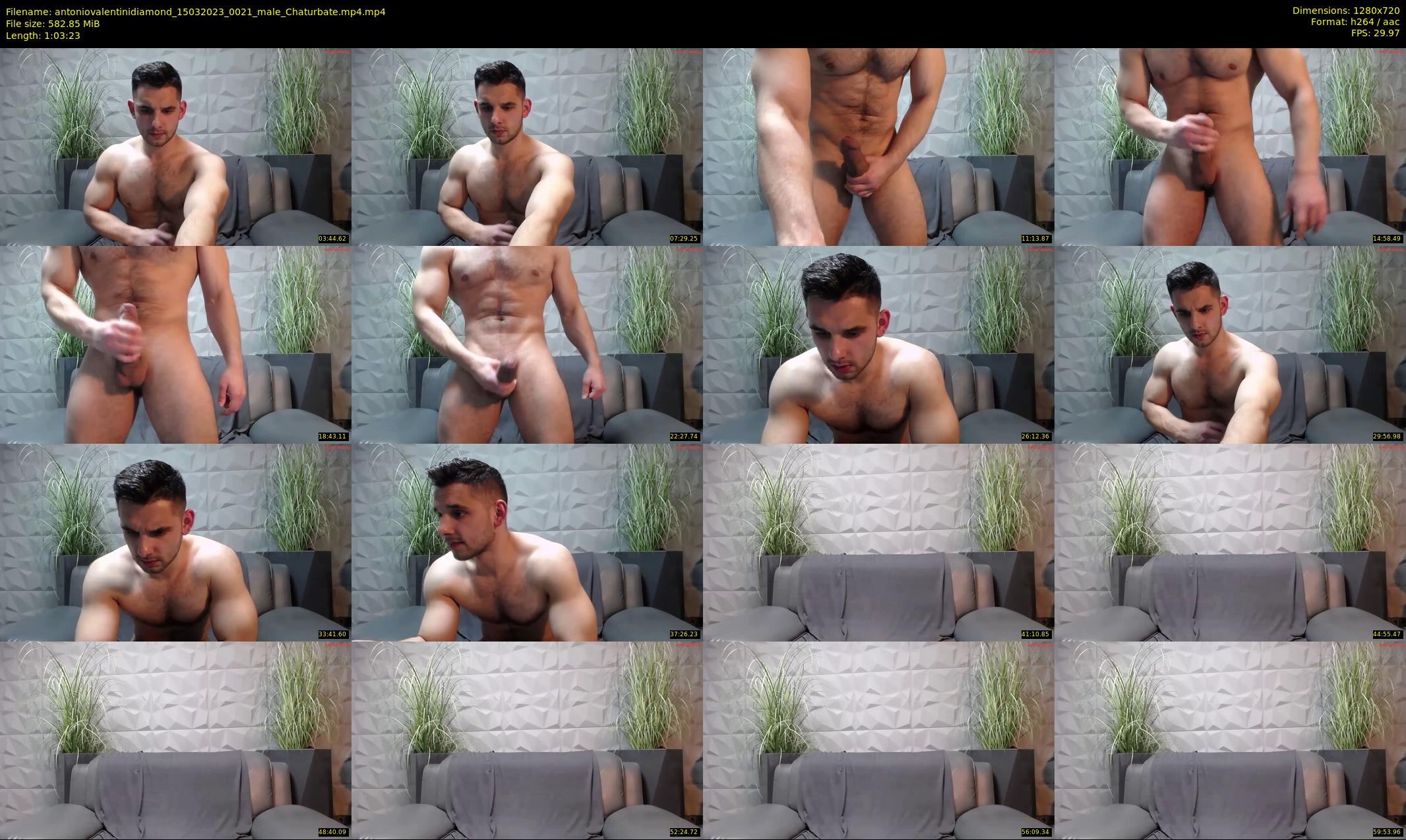 antoniovalentinidiamond — 64 minute Chaturbate male cam show recording, 720p, Mar 15, 2023
