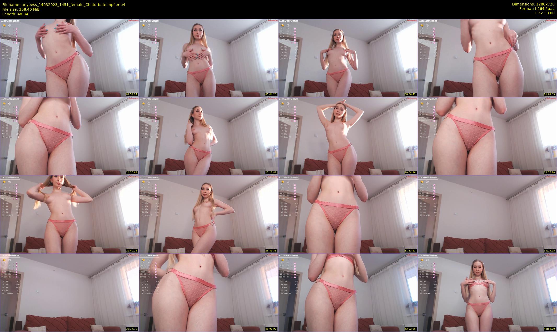 anyeess — 49 minute Chaturbate female cam show recording, 720p, Mar 14, 2023